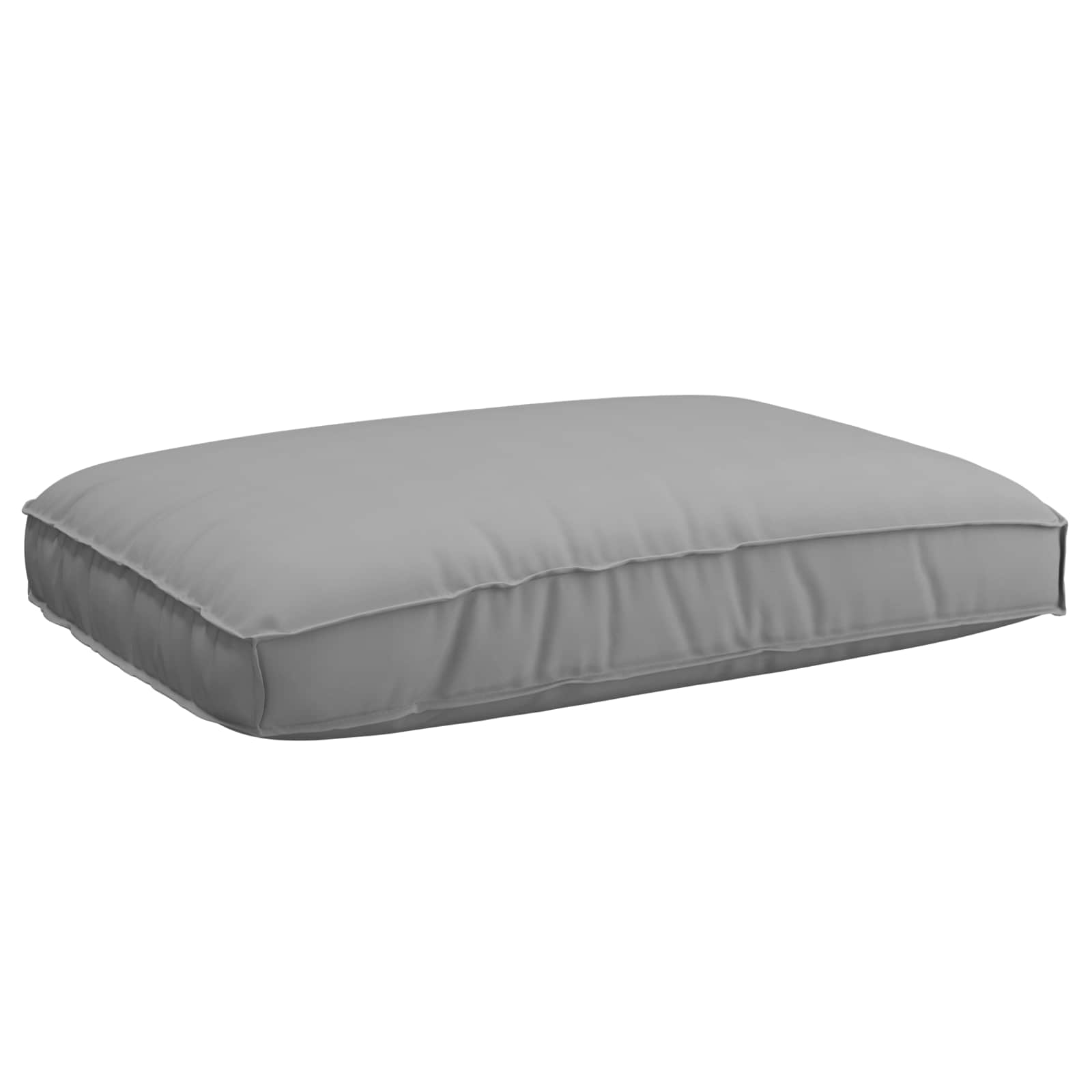 Bankstel met kussen Effen 2 pcs Grijs Massief Acaciahout – afbeelding 6