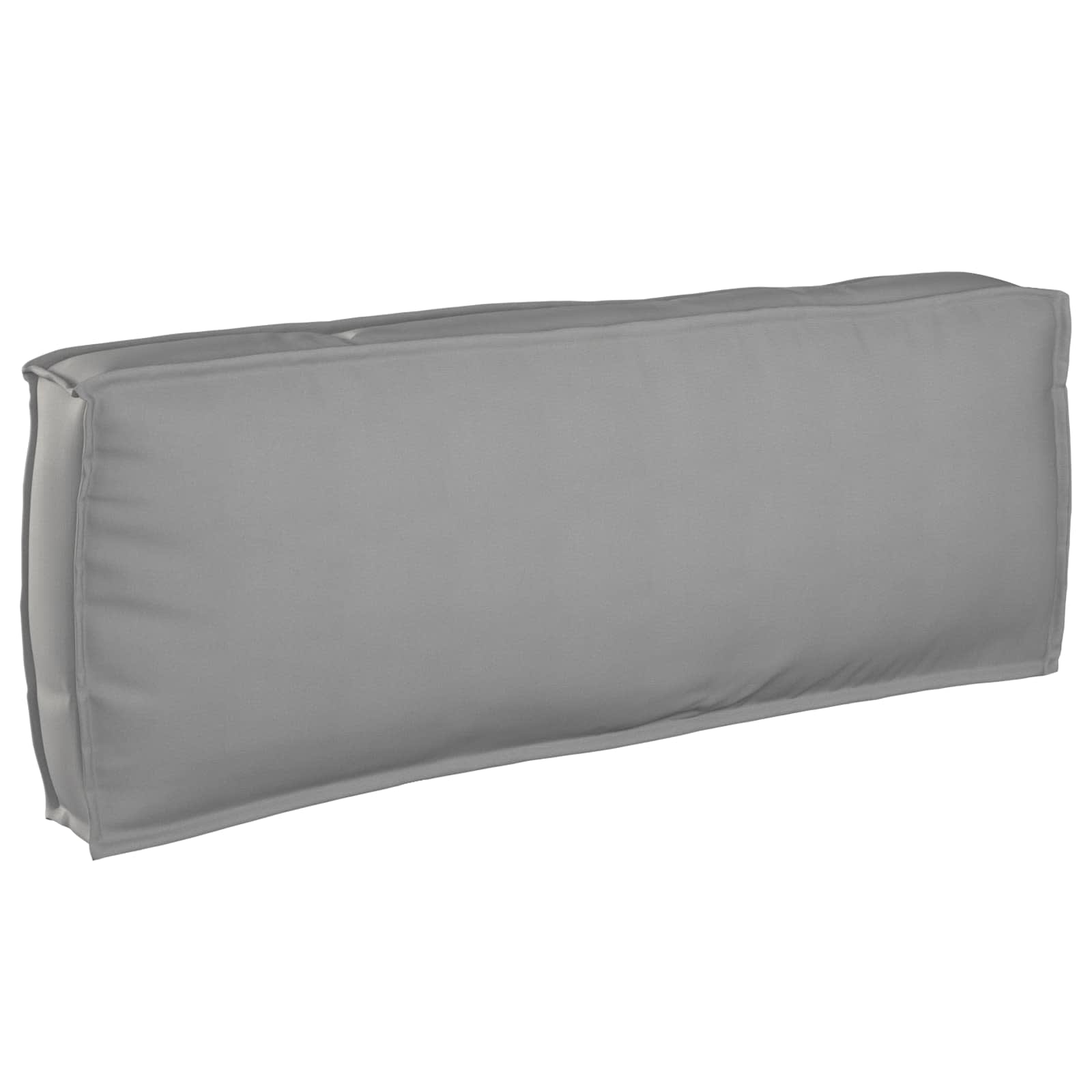 Bankstel met kussen Effen 2 pcs Grijs Massief Acaciahout – afbeelding 7