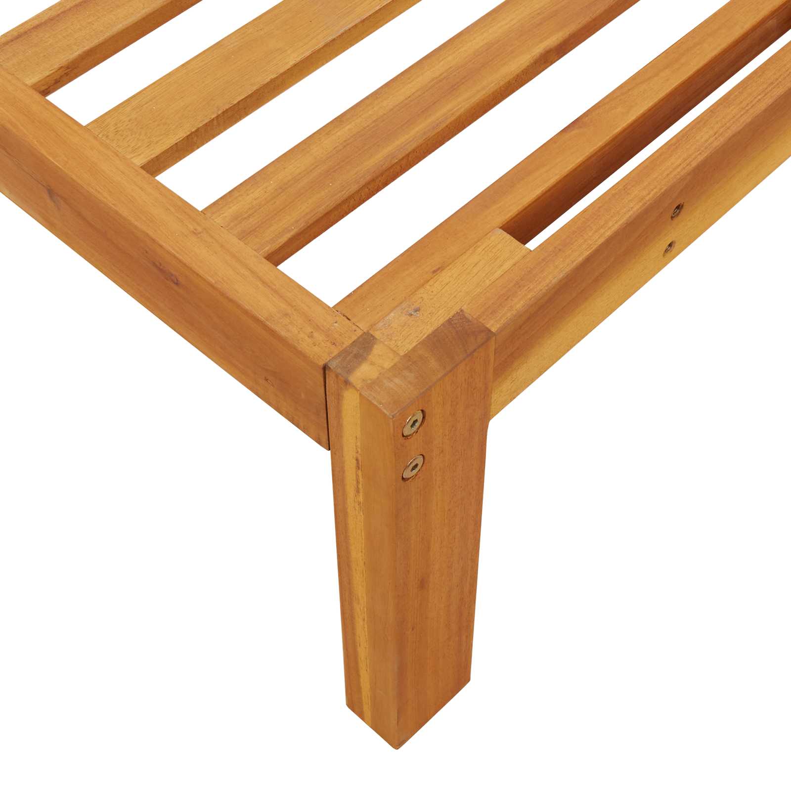 Bankstel met kussen Effen 2 pcs Antraciet Massief Acaciahout – afbeelding 11
