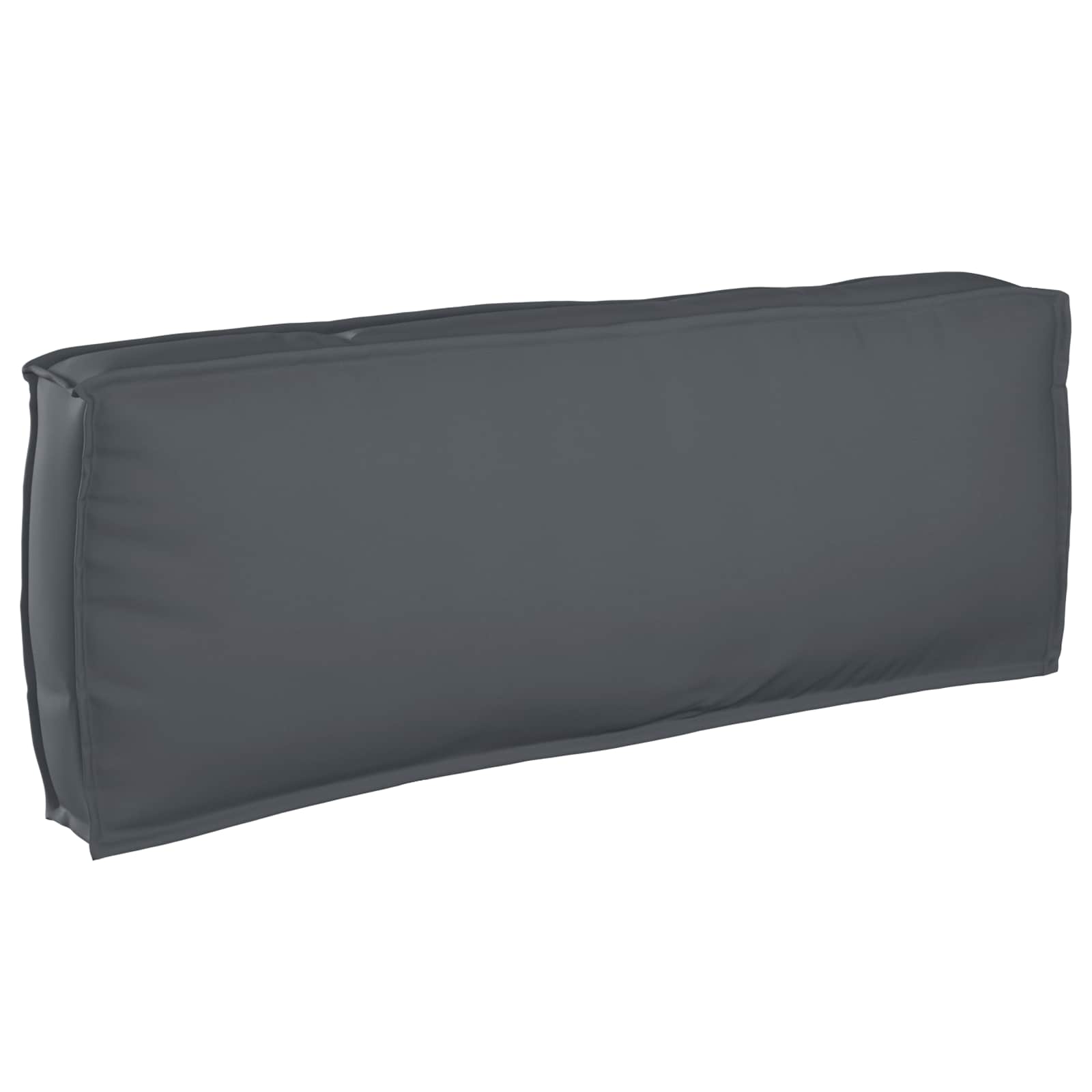 Bankstel met kussen Effen 2 pcs Antraciet Massief Acaciahout – afbeelding 6