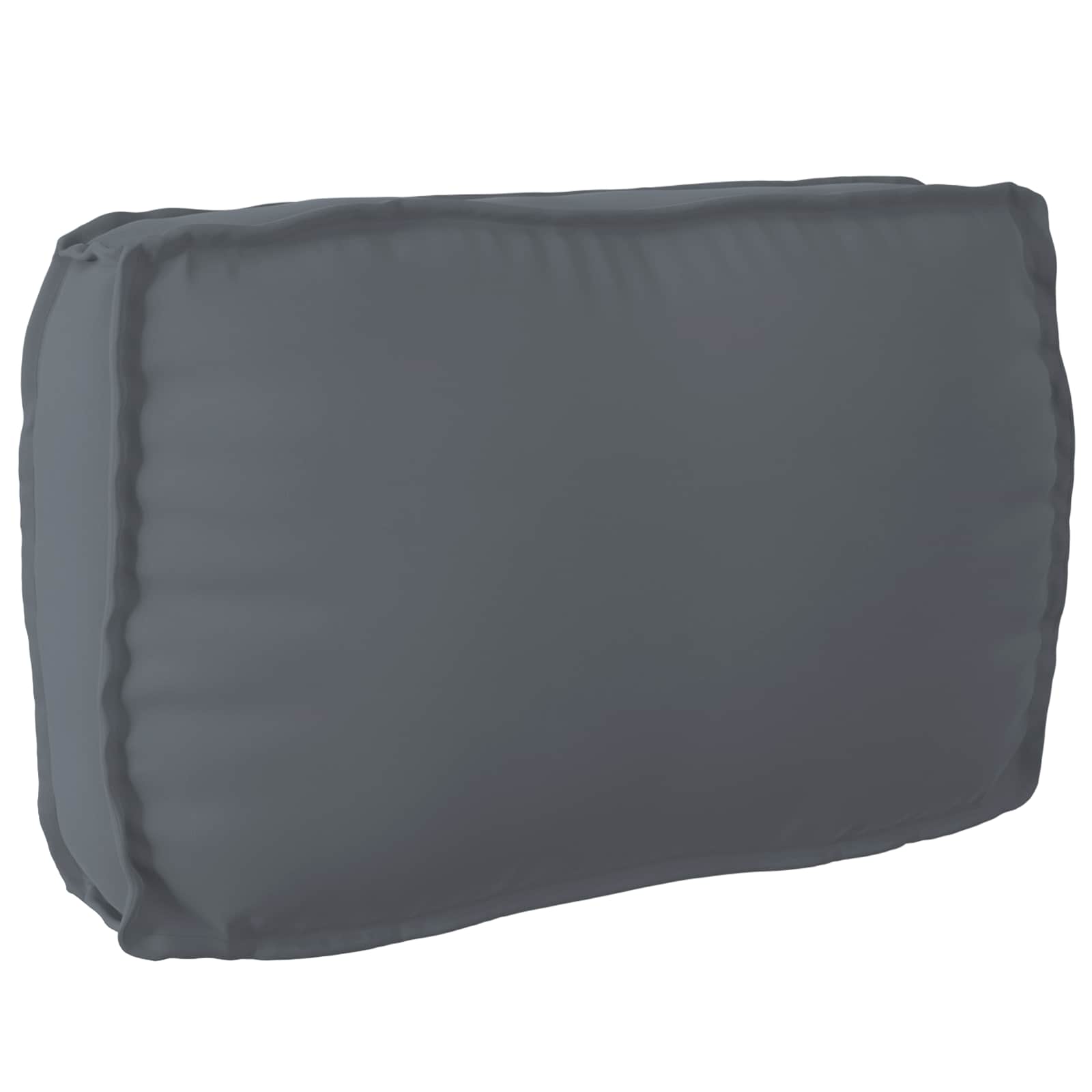 Bankstel met kussen Effen 2 pcs Antraciet Massief Acaciahout – afbeelding 7