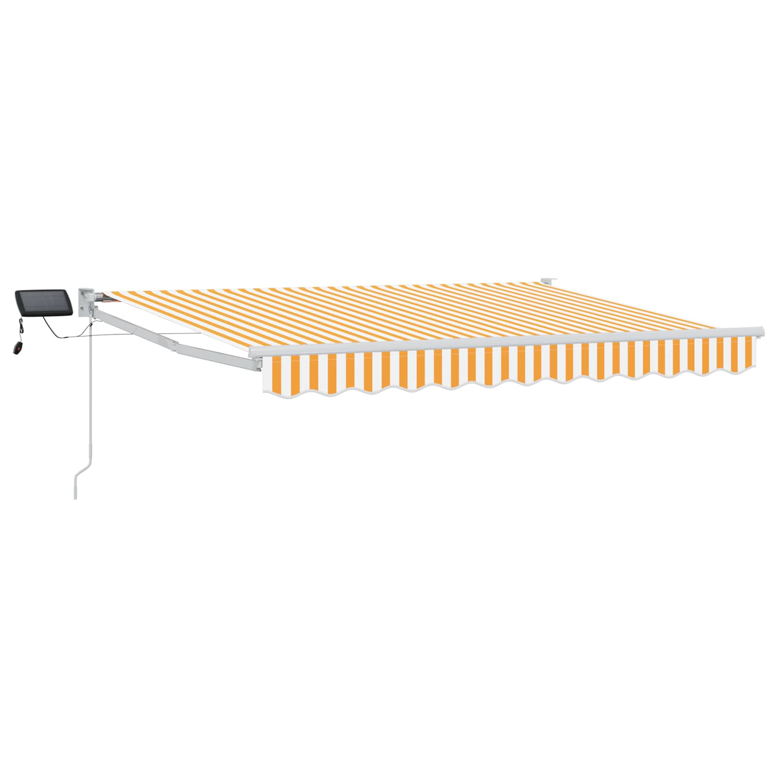 Handbediende luifel met LED's Geel en Wit 3 x 2 m – afbeelding 2