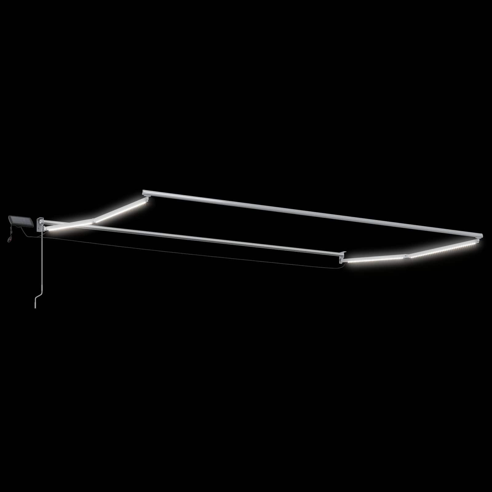 Handbediende luifel met LED's Multikleur 4 x 2 m – afbeelding 6