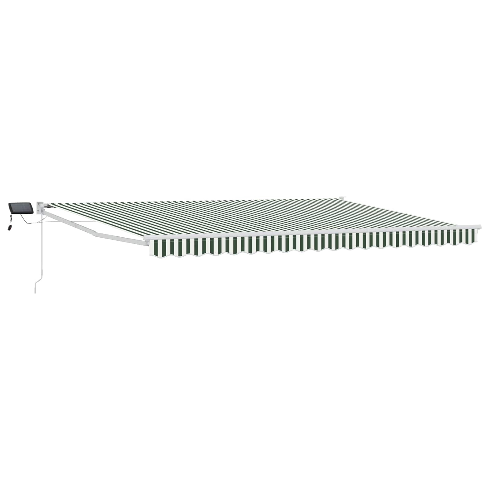Handbediende luifel met LED's Groen en Wit 4 x 2 m – afbeelding 2
