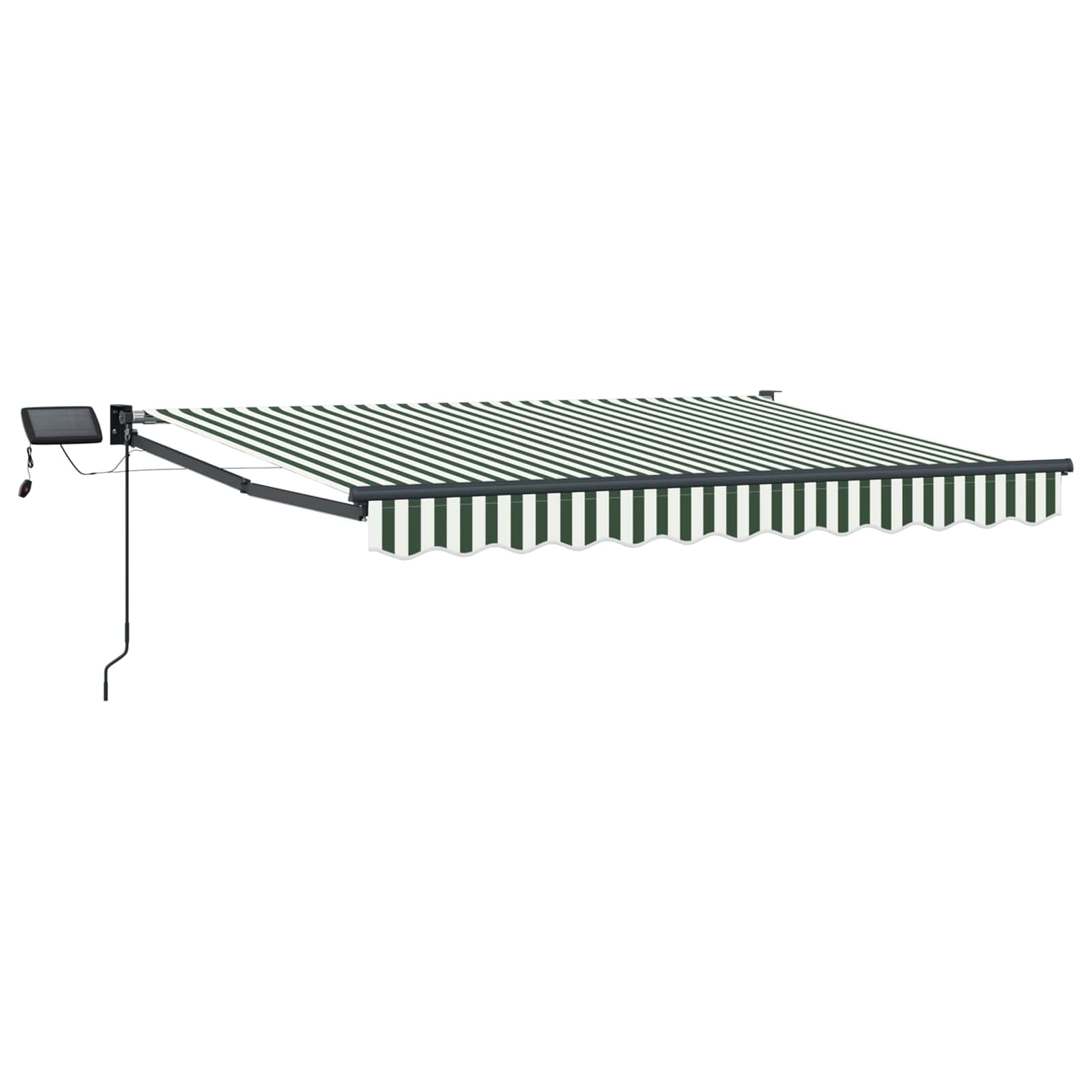 Handbediende luifel met LED's Groen, Wit, Anthraciet 2,5 x 2 m – afbeelding 2
