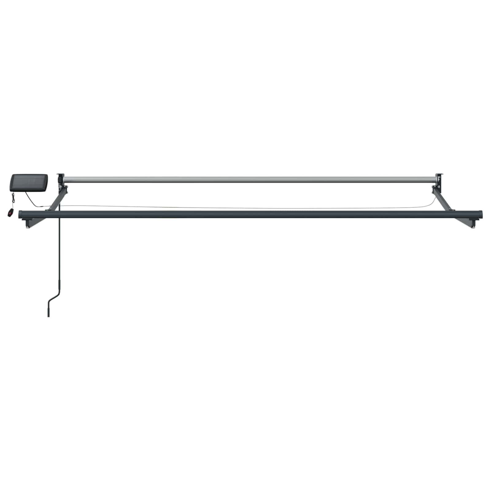 Handbediende luifel met LED's Wit en antracietkleurig 3 x 2 m – afbeelding 7