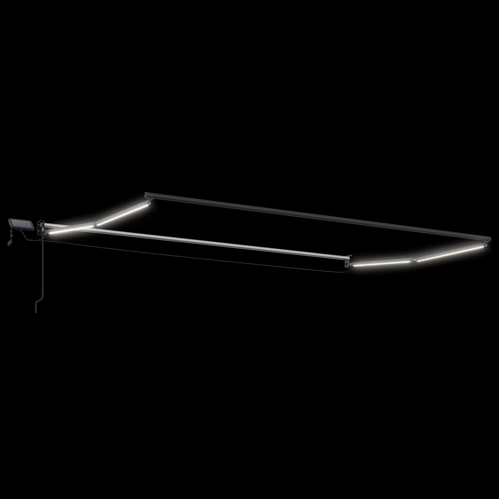 Handbediende luifel met LED's 4 x 2 m – afbeelding 6