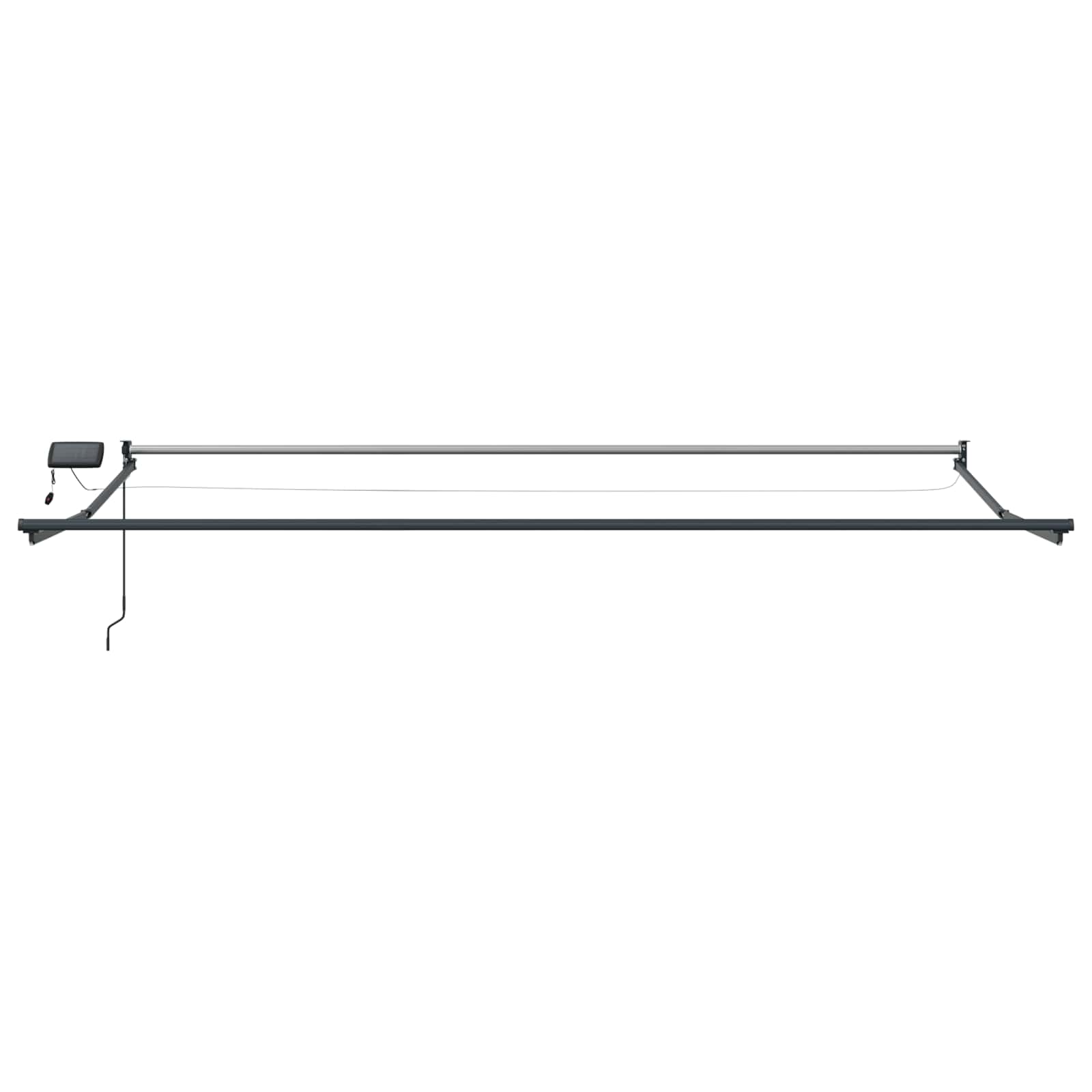 Handbediende luifel met LED's Groen, Wit, Anthraciet 4 x 2 m – afbeelding 7