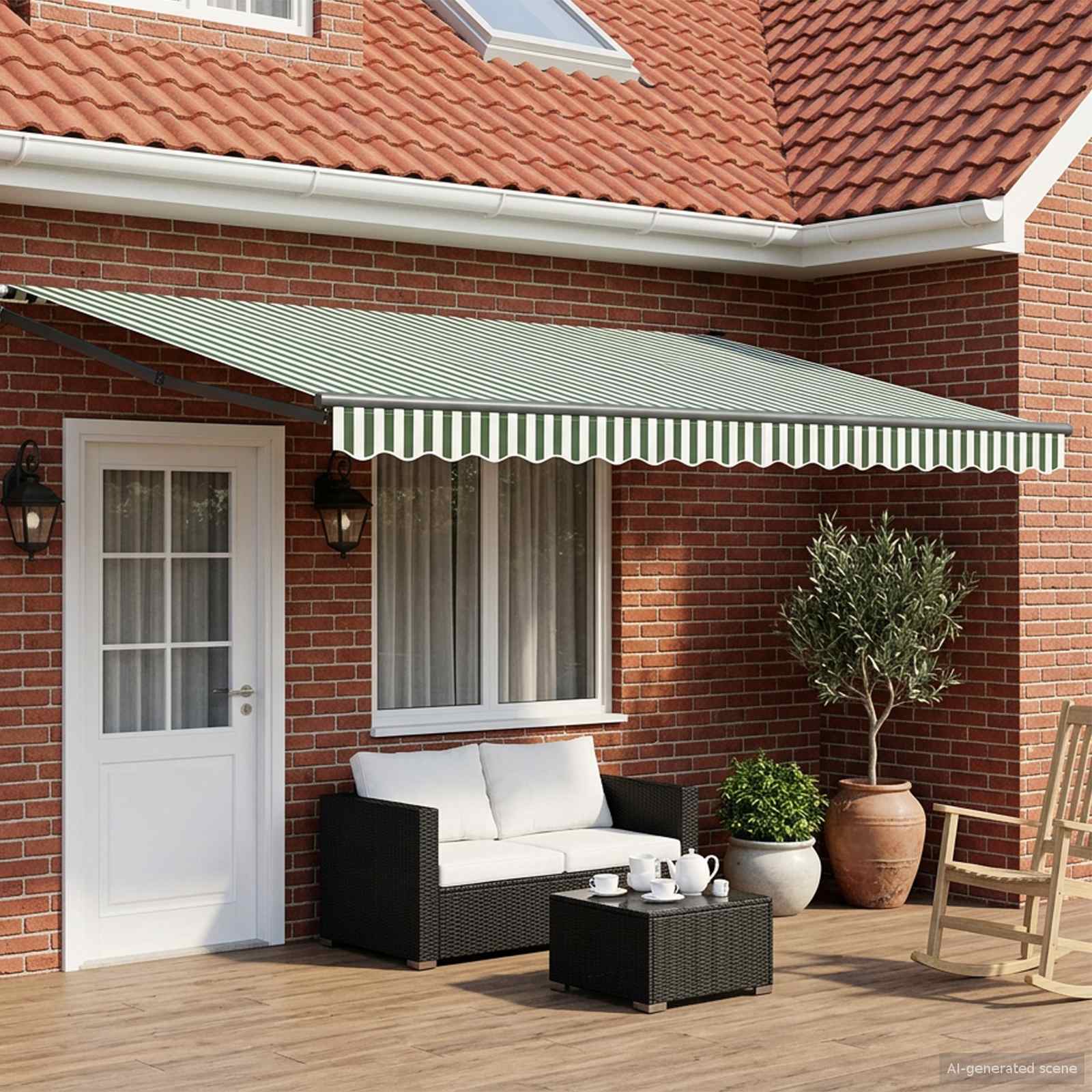 Elektrisch Uittrekbaar Zonnescherm 4 × 3 m