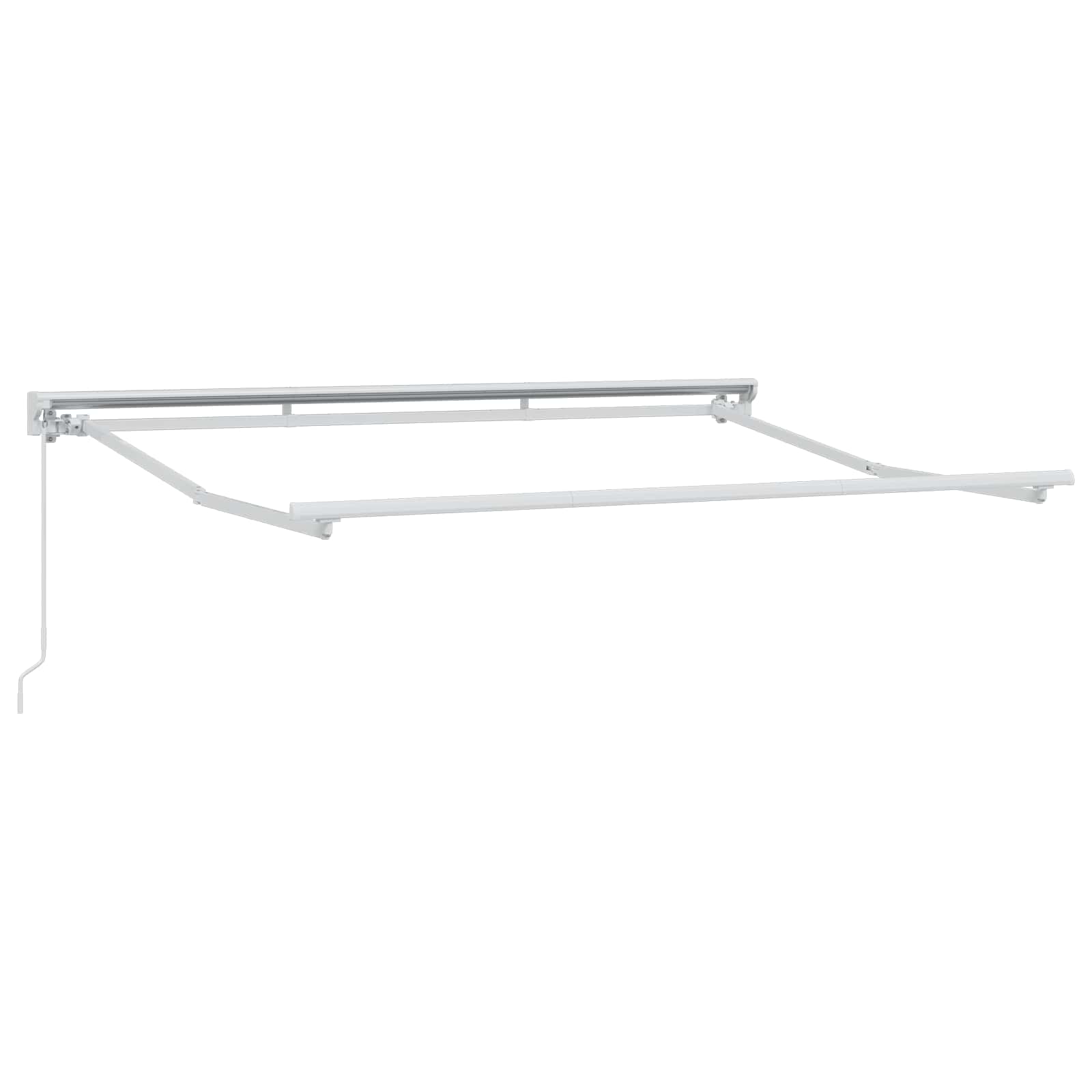 Handmatig uitschuifbare luifel Rood en Wit 3 x 2,5 m – afbeelding 3