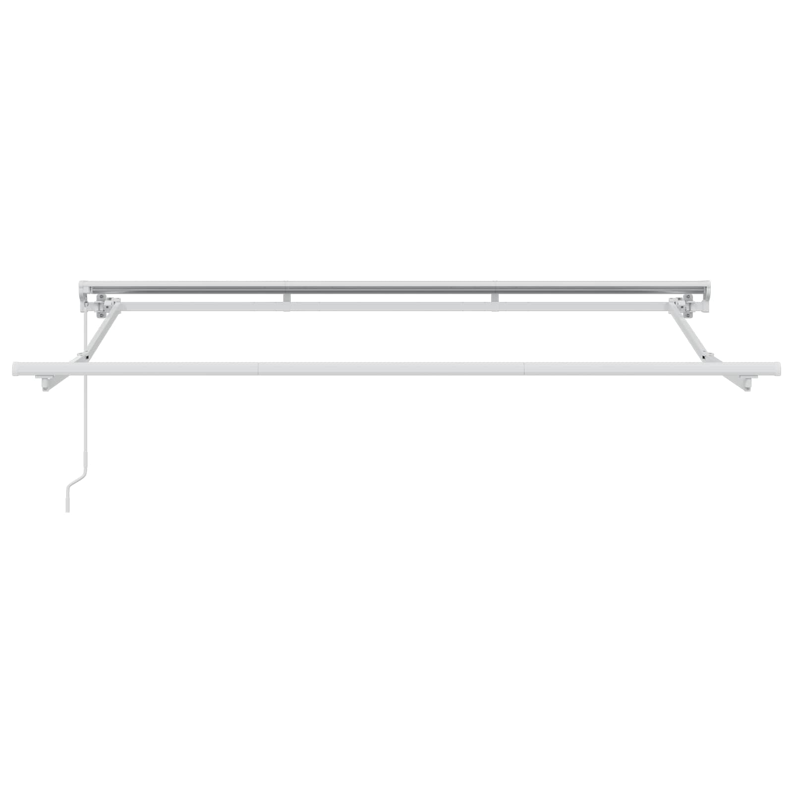 Handmatig uitschuifbare luifel Rood en Wit 3 x 2,5 m – afbeelding 5