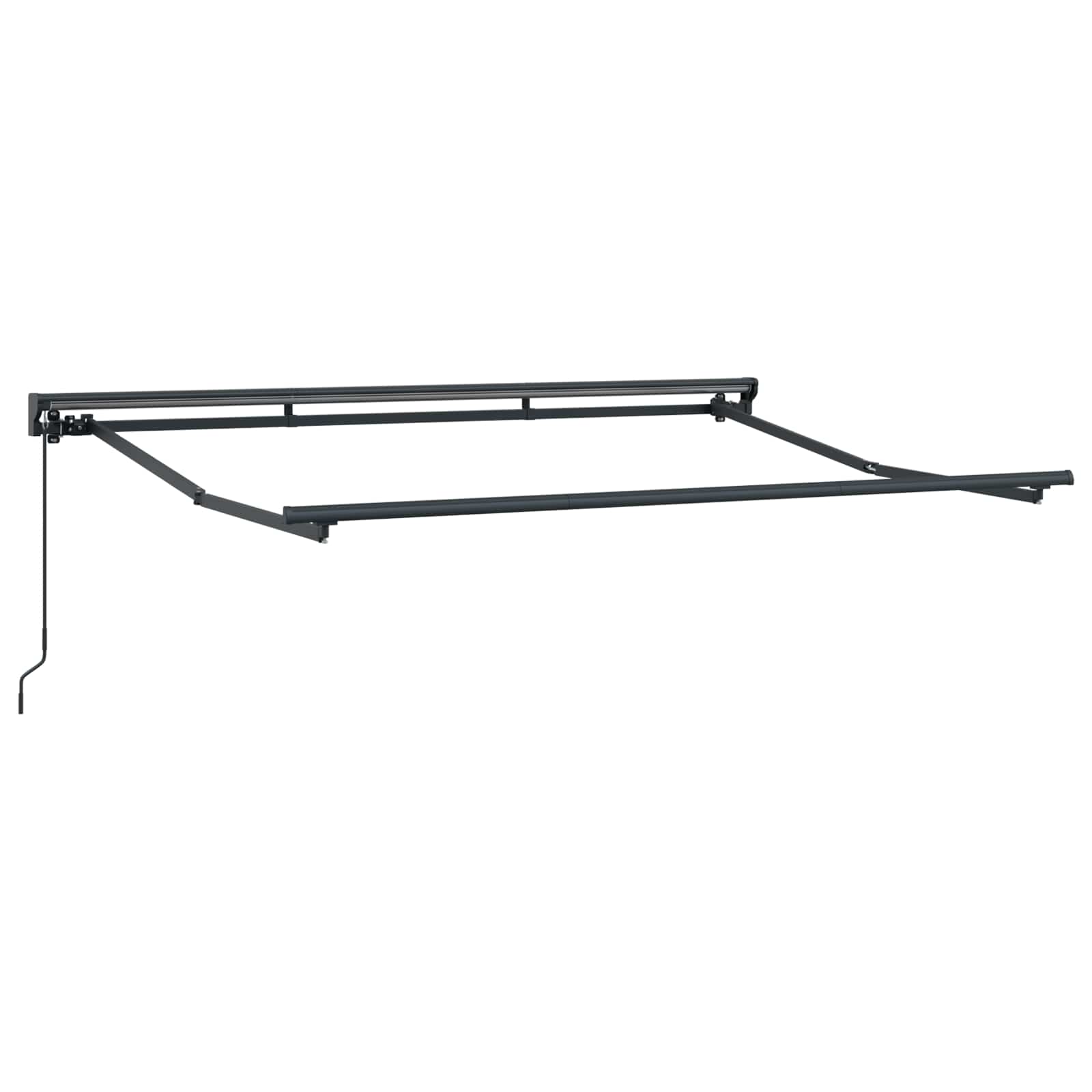 Handmatig uitschuifbare luifel Bordeauxrood 2,5 x 2 m – afbeelding 3