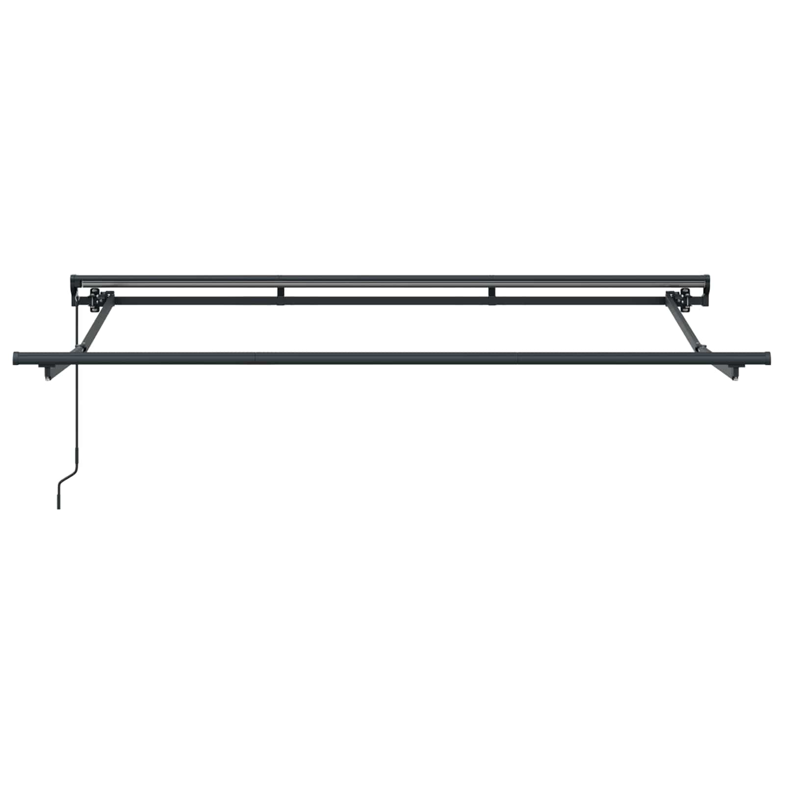 Handmatig uitschuifbare luifel Bordeauxrood 2,5 x 2 m – afbeelding 5