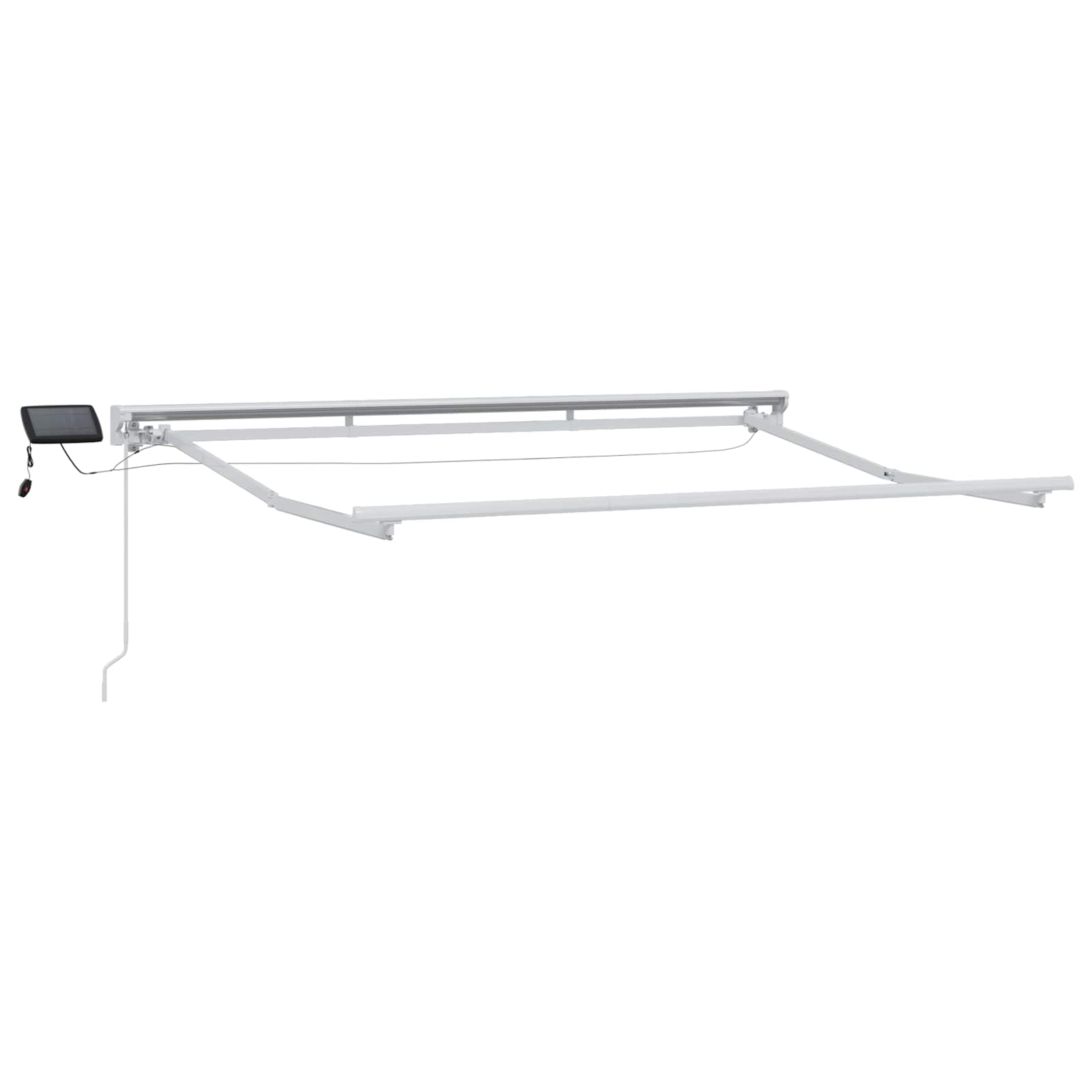 Handmatige Luifelhouder met LED's Wit 2,5 x 2 m – afbeelding 4