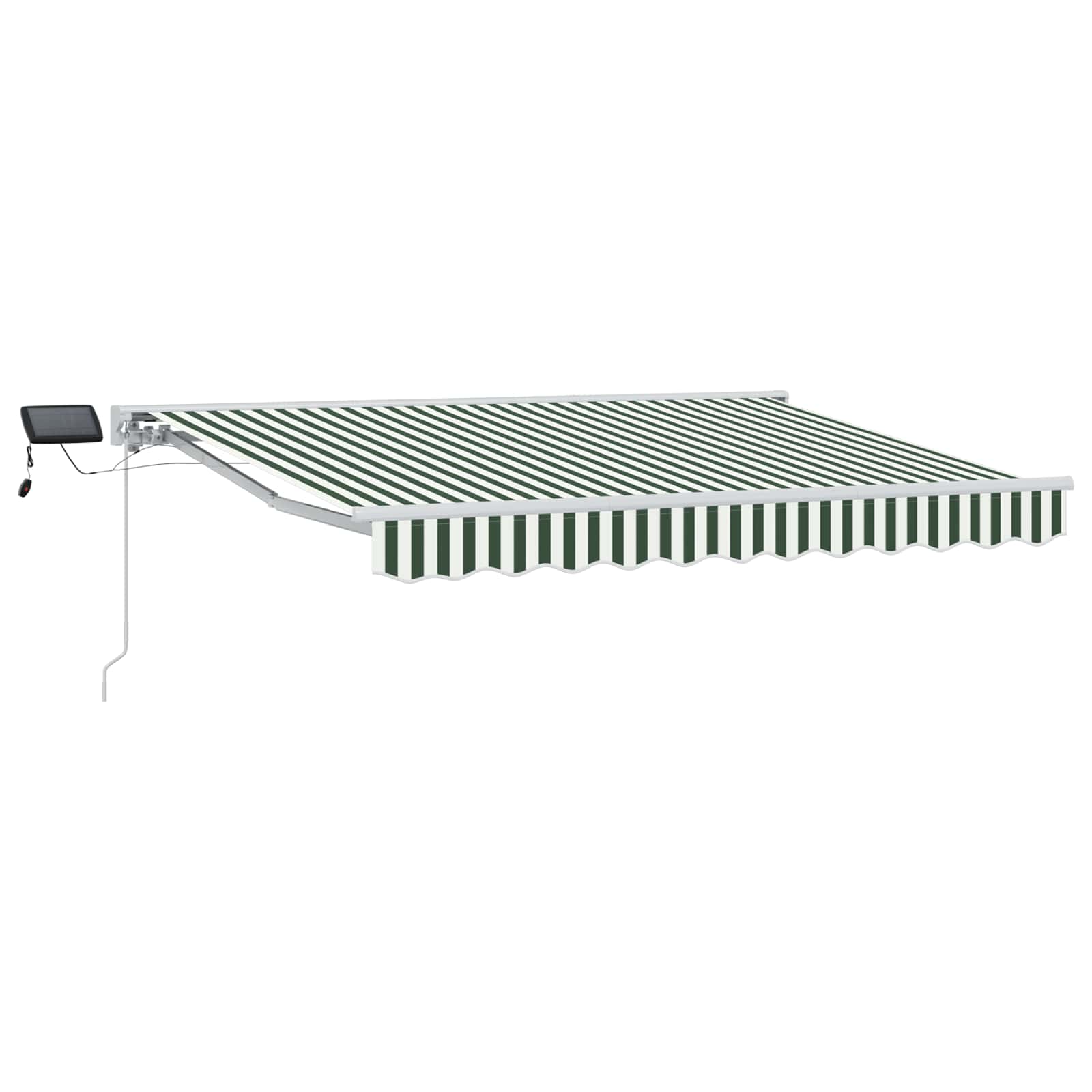 Handmatige Luifelhouder met LED's Groen en Wit 2,5 x 2 m – afbeelding 2