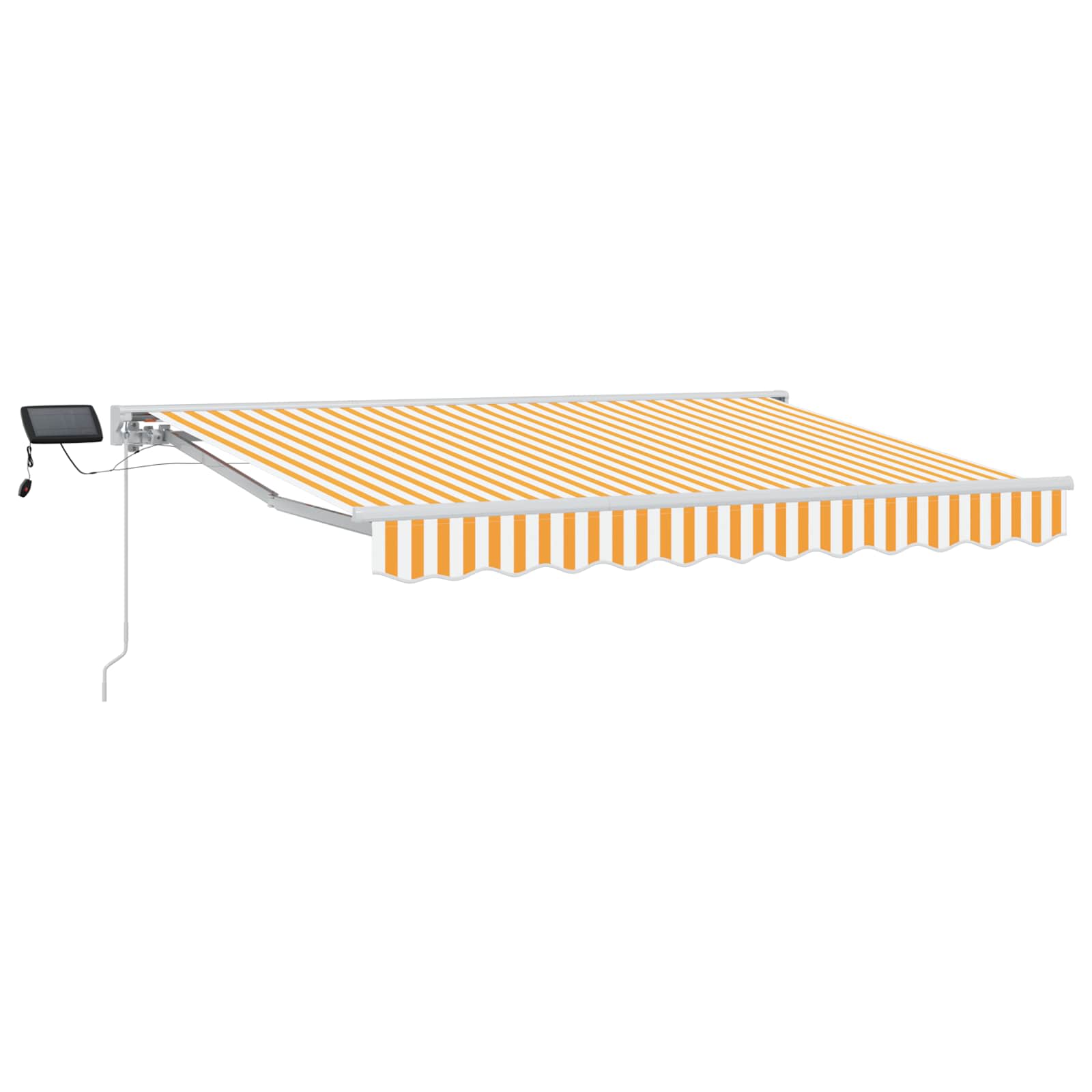 Handmatige Luifelhouder met LED's Geel en Wit 3 x 2 m – afbeelding 2