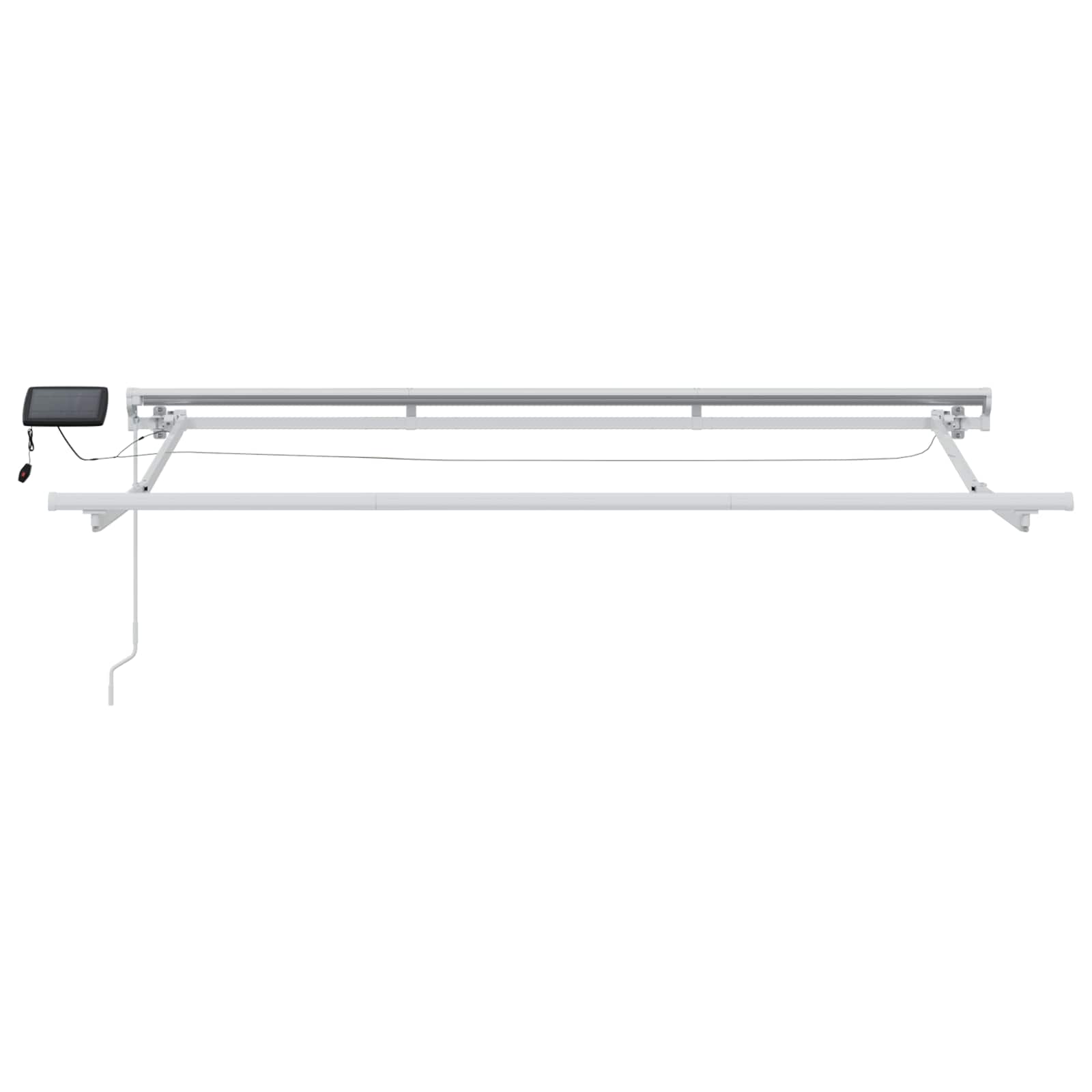 Handmatige Luifelhouder met LED's Rood en Wit 3 x 2,5 m – afbeelding 7