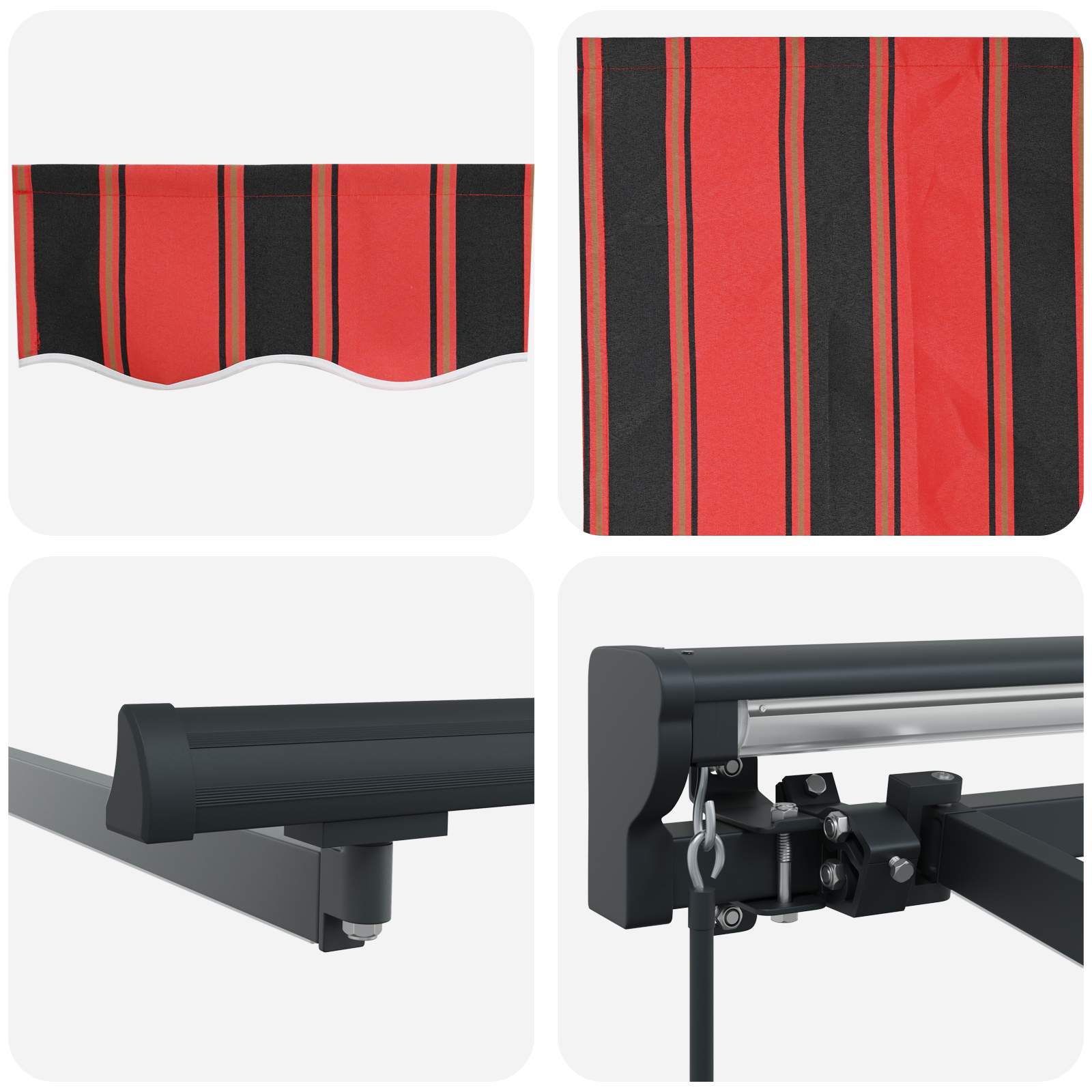 Handmatige Luifelhouder met LED's 3,5 x 2 m – afbeelding 9