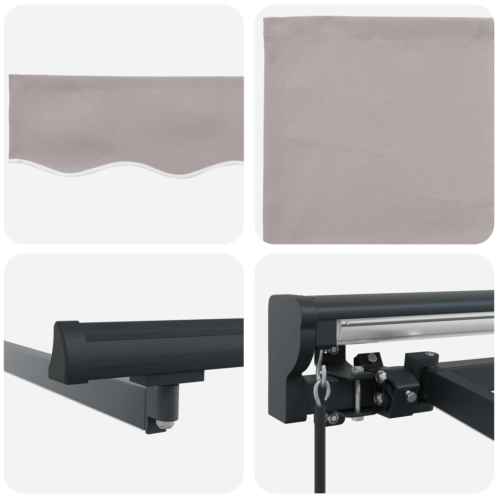Handmatige Luifelhouder met LED's 5 × 3,5 m – afbeelding 9