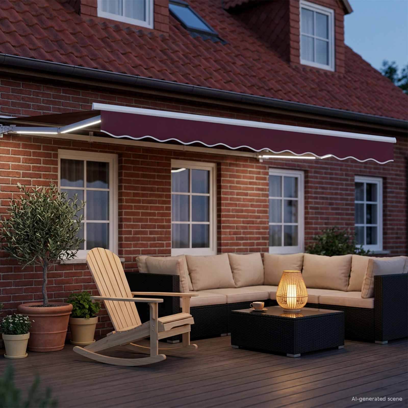 Elektrisch Uittrekbaar Zonnescherm 2,5 x 2 m – afbeelding 3