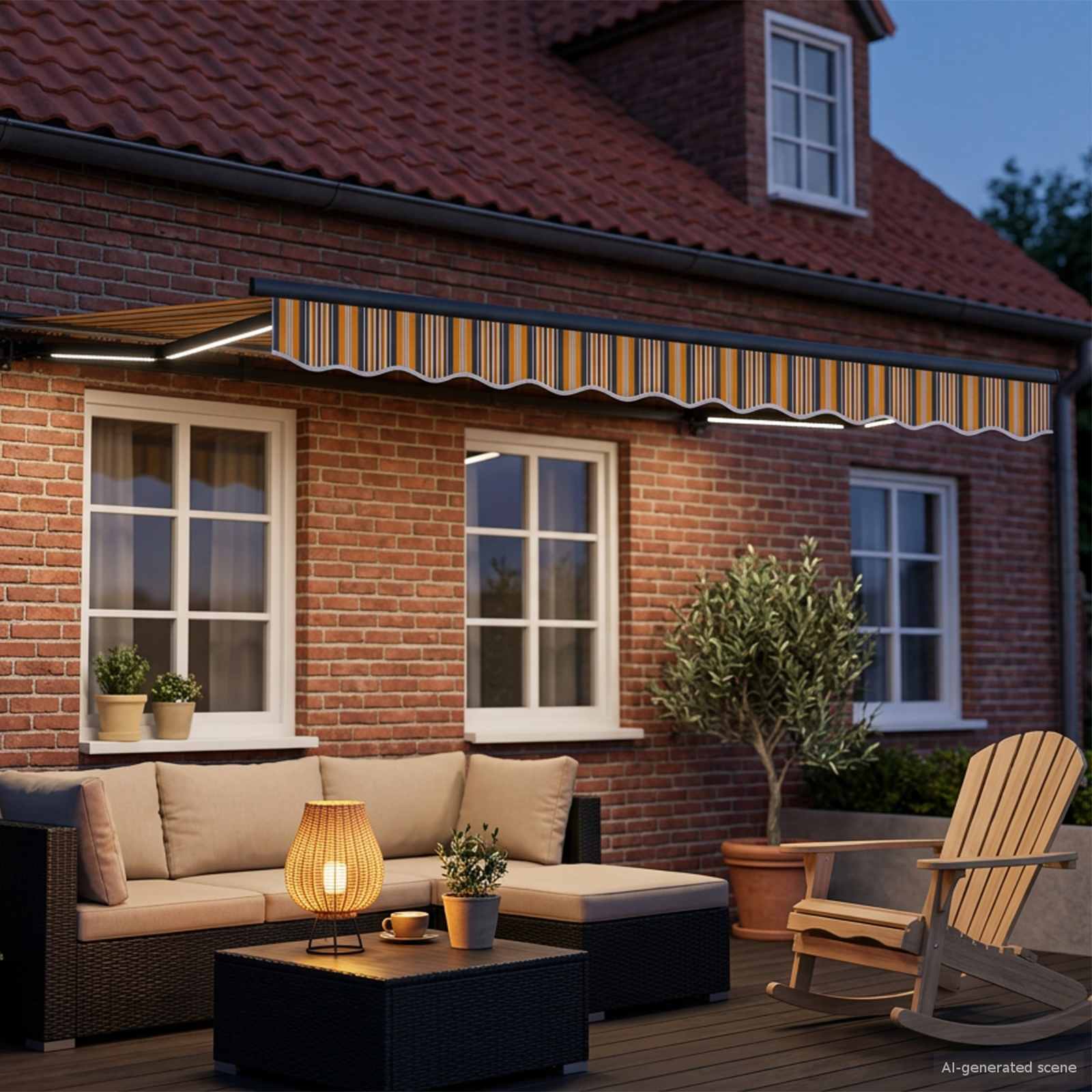 Elektrisch Uittrekbaar Zonnescherm 2,5 x 2 m – afbeelding 3
