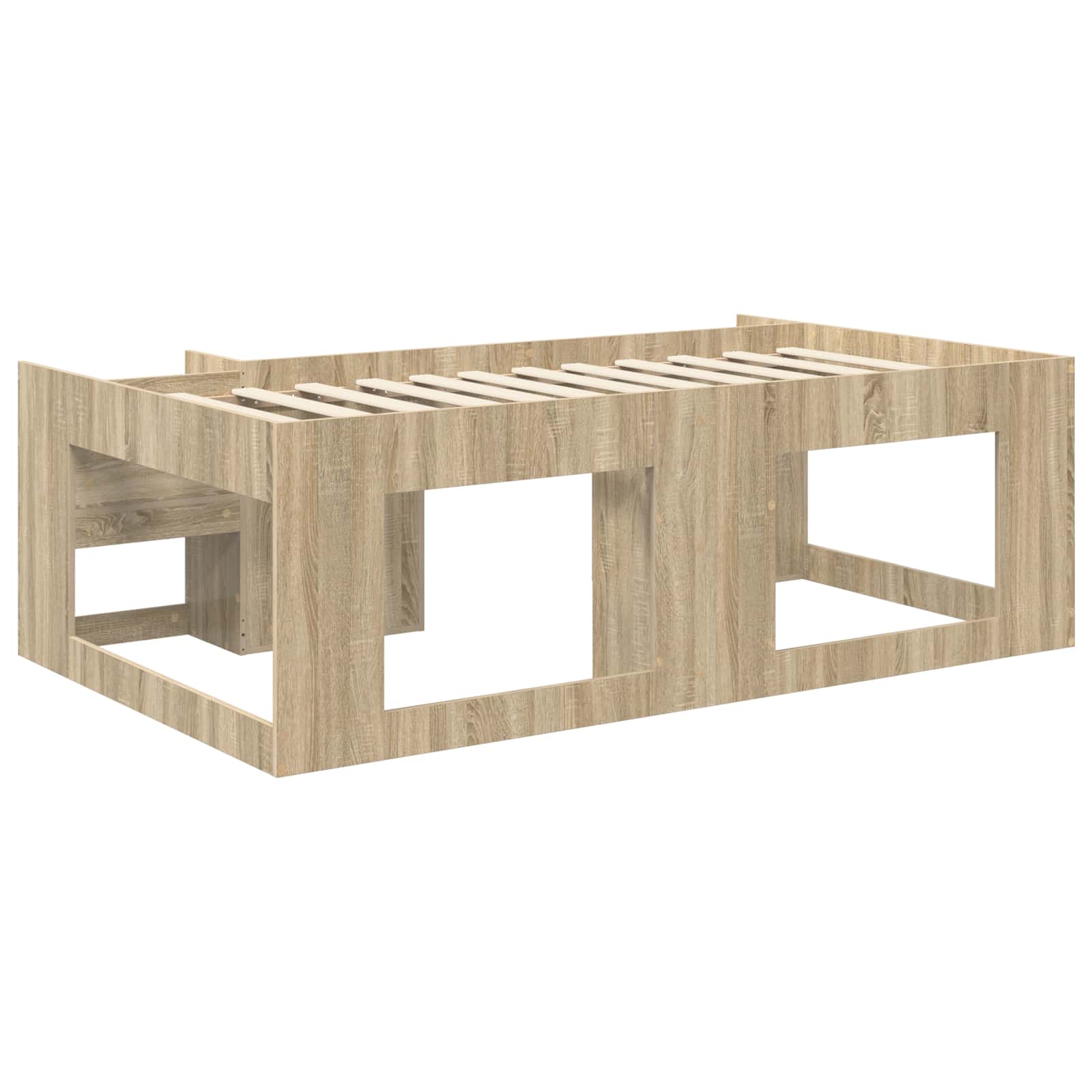 Jeugd bedframe met opbergruimte Sonoma Eiken 80 x 200 cm – afbeelding 5