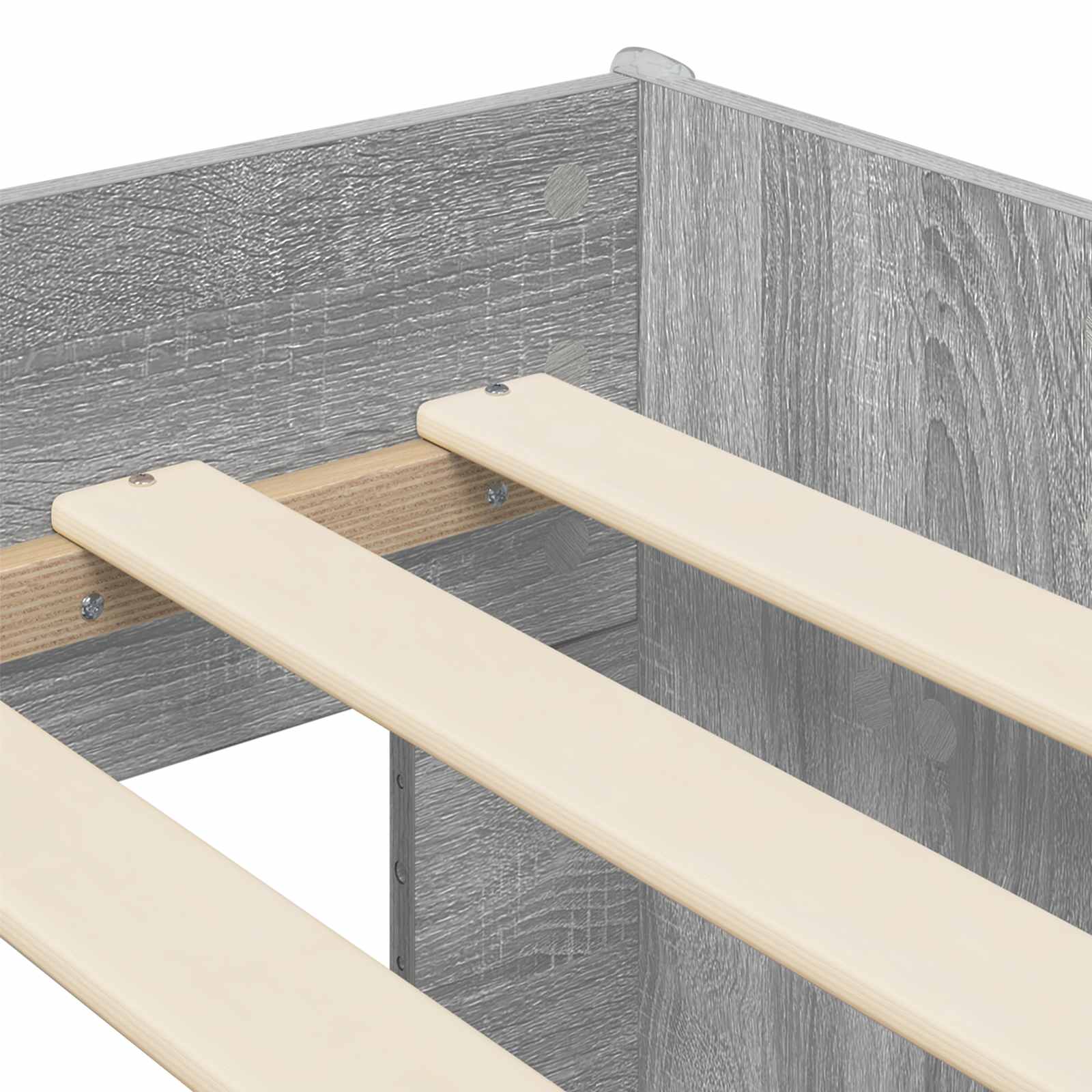 Jeugd bedframe met opbergruimte Grijs Sonoma 90 x 200 cm – afbeelding 6