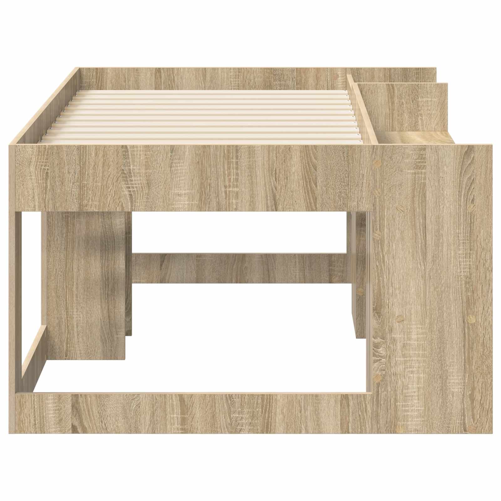 Jeugd bedframe met opbergruimte Sonoma Eiken 80 x 160 cm – afbeelding 4