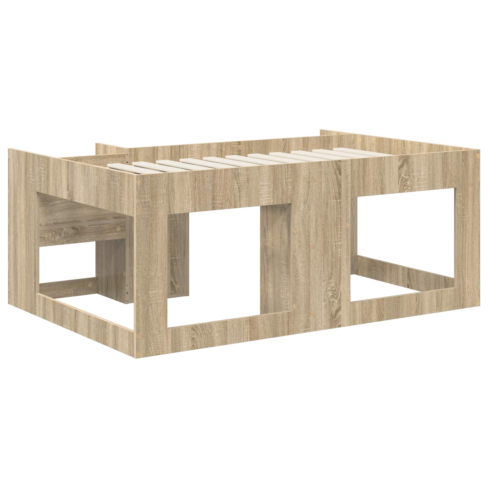 Jeugd bedframe met opbergruimte Sonoma Eiken 80 x 160 cm – afbeelding 5