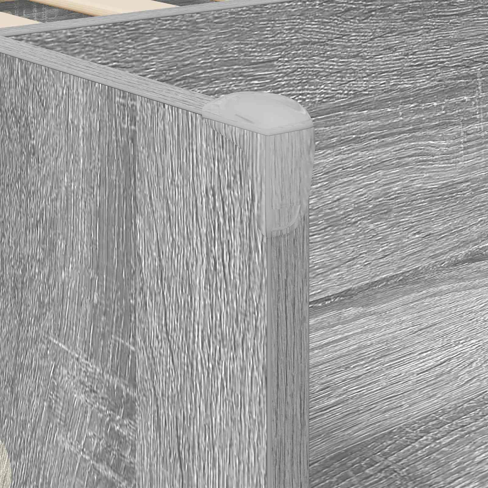 Hoge Bed Frame met Bureau voor Kinderen Grijs Sonoma – afbeelding 7