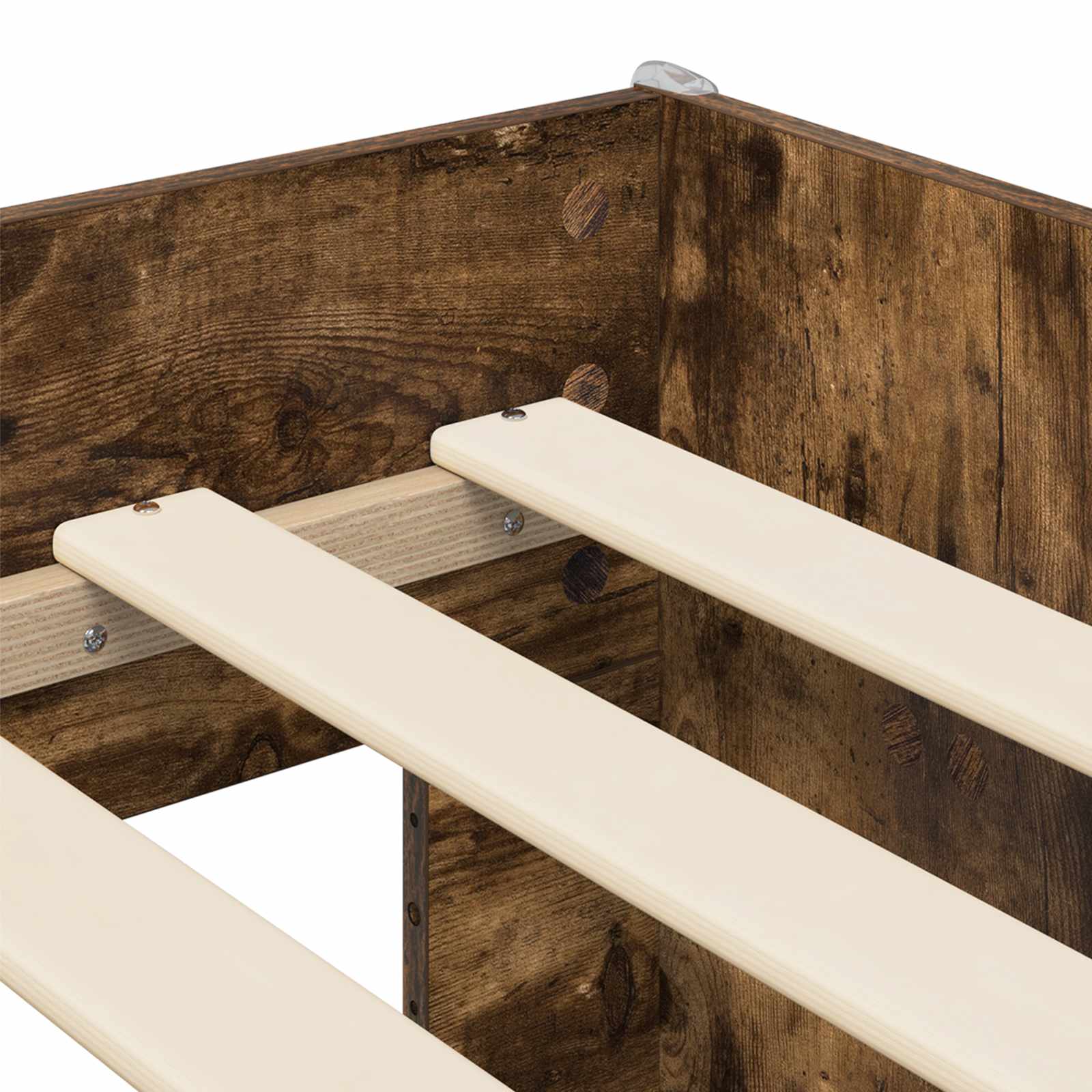 Hoge Bed Frame met Bureau voor Kinderen Oud hout 98.5 x 200 cm – afbeelding 6