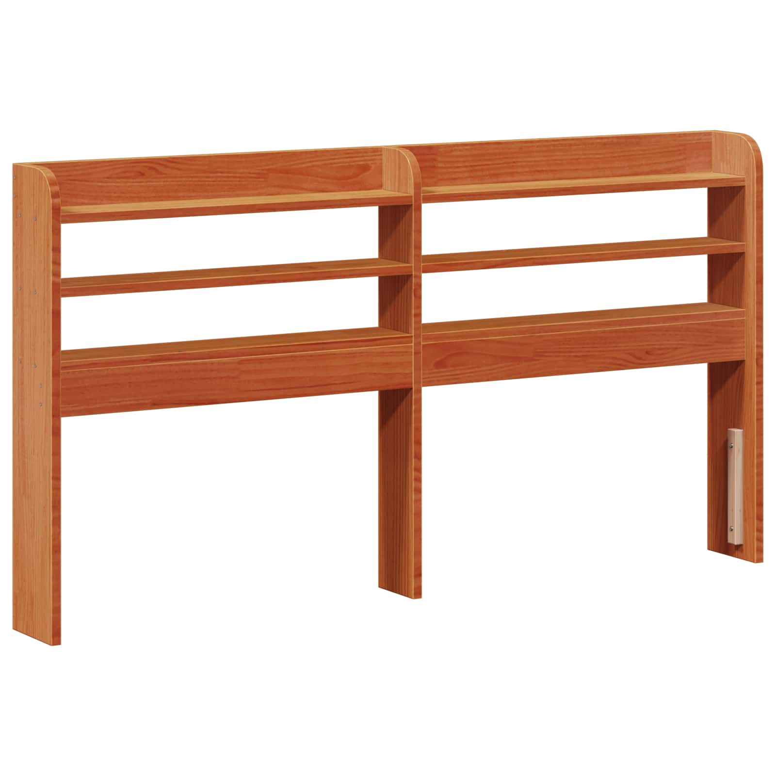 Bedframe met hoofdeinde 2 pcs Wasbruin Massief Vurenhout – afbeelding 4