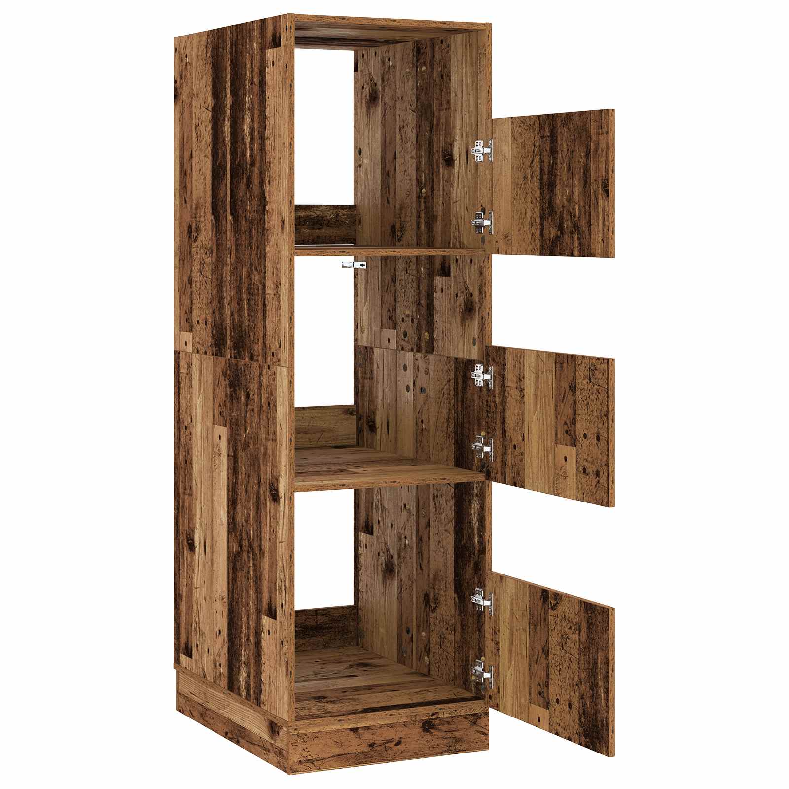 Wasmeubel met opslag met de deur Oudhout Bewerkt hout – afbeelding 5