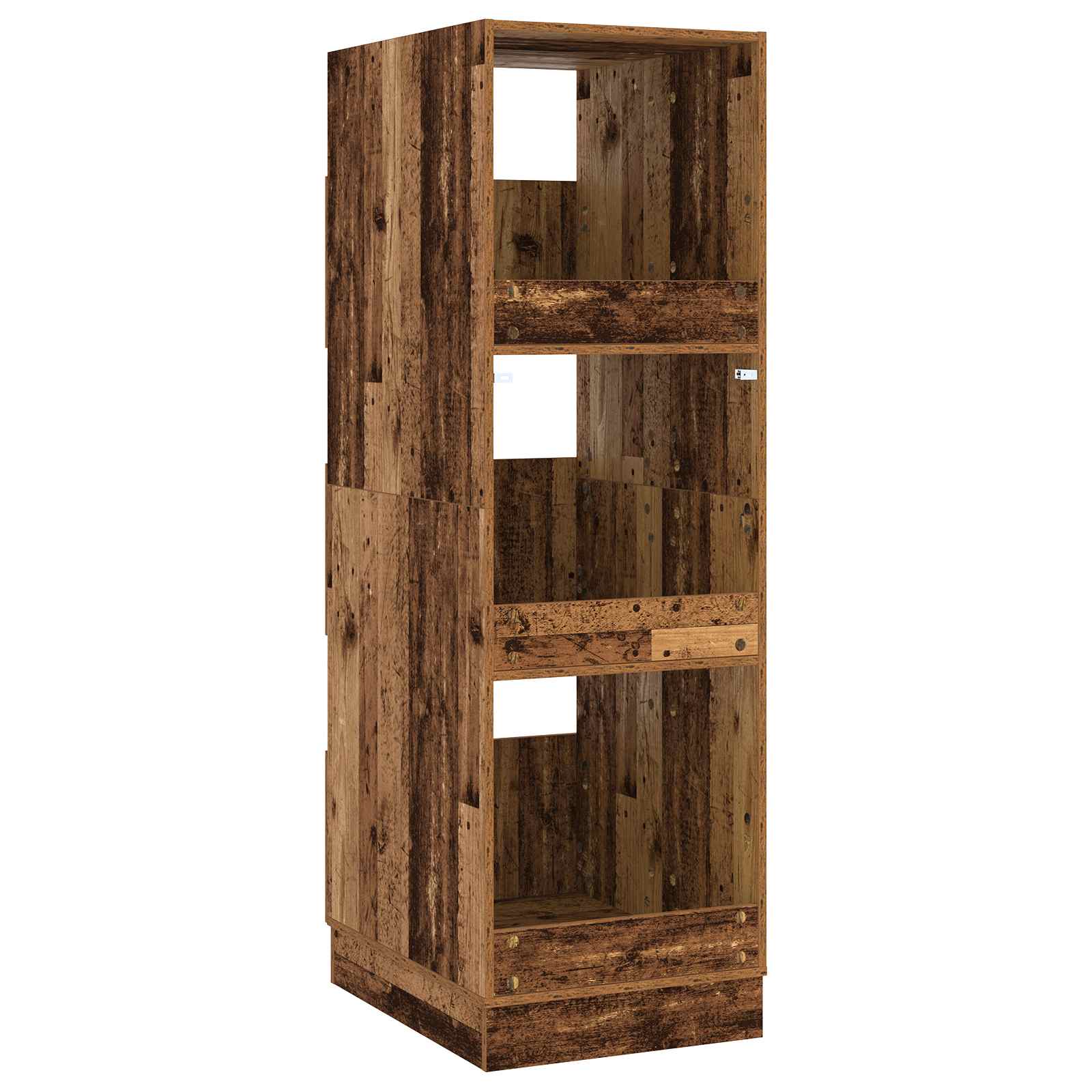 Wasmeubel met opslag met de deur Oudhout Bewerkt hout – afbeelding 8