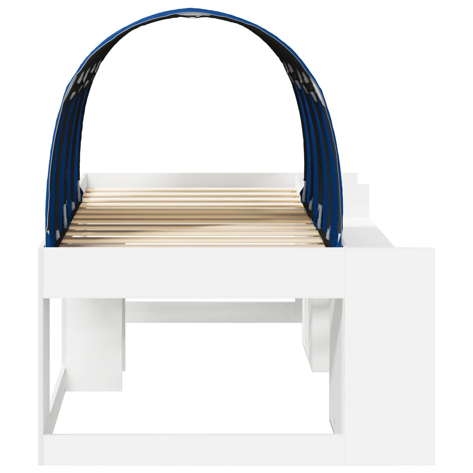 Bedframe met tunnel met plank 3 pcs Wit en Blauw Bewerkt hout – afbeelding 7