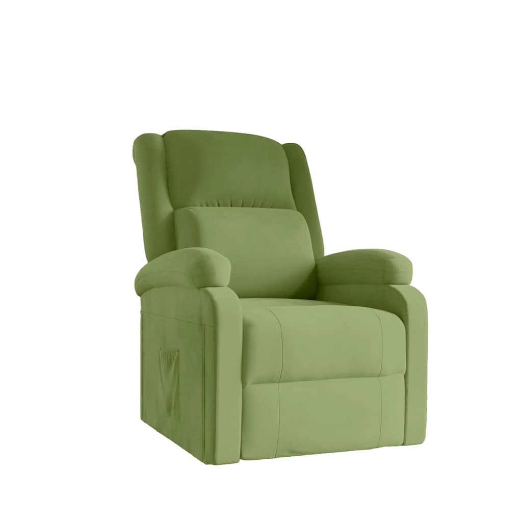 Fauteuil verstelbaar fluweel lichtgroen