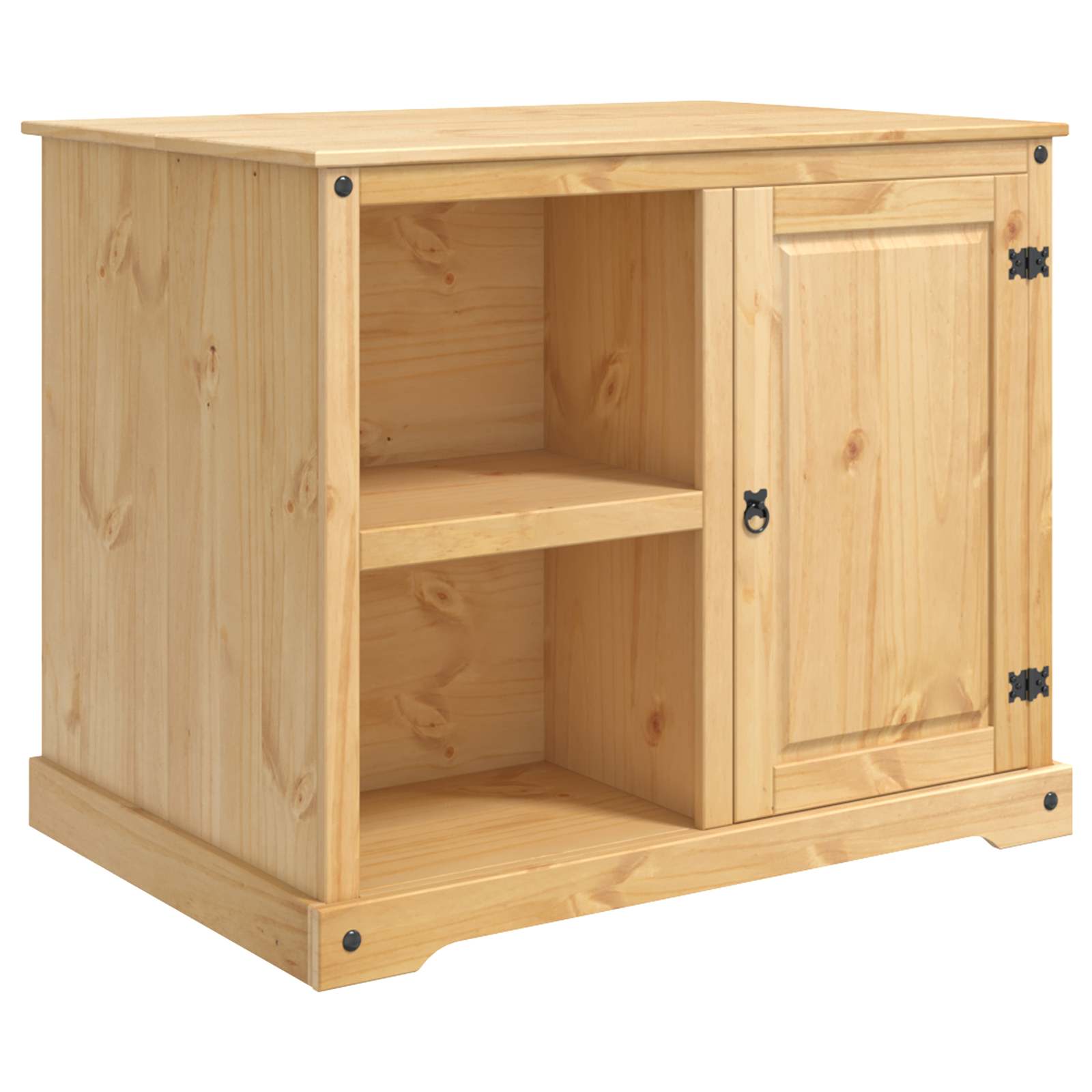Keuken Trolley met plank 2 pcs Honing Wax 112 x 77 x 91,5 cm
