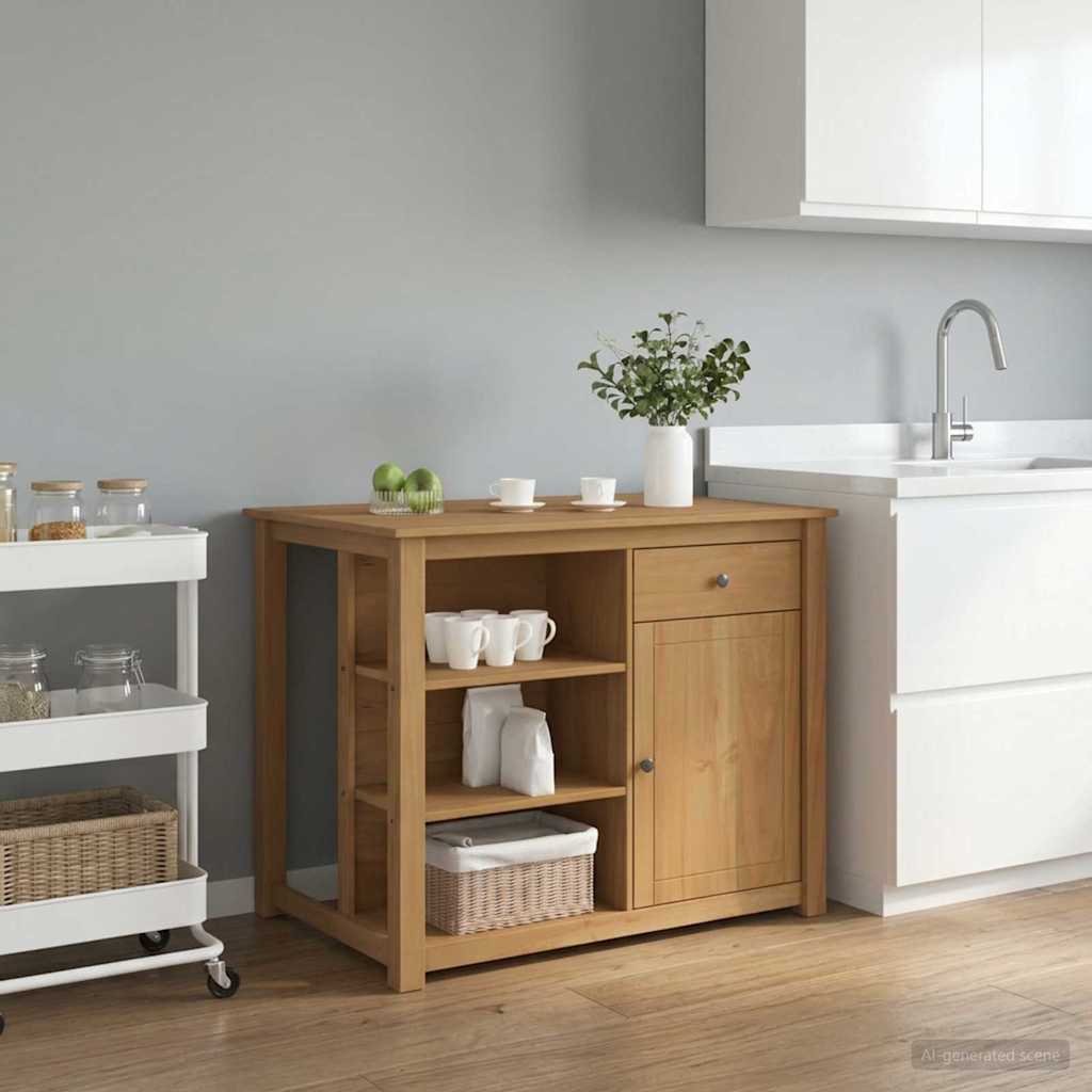 Keuken Trolley PANAMA 2 pcs Honing Wax 112 x 77 x 90 cm