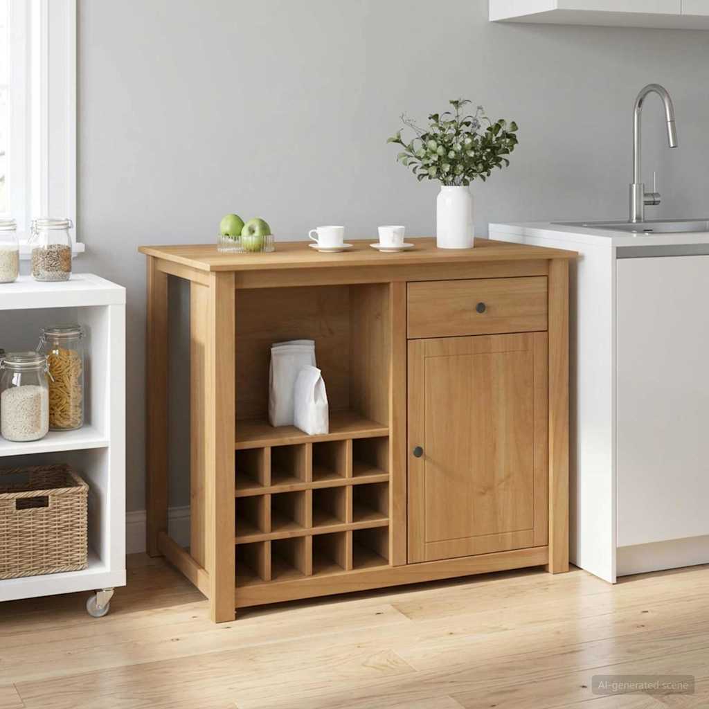 Keuken Trolley PANAMA 2 pcs Honing Wax 112 x 77 x 90 cm