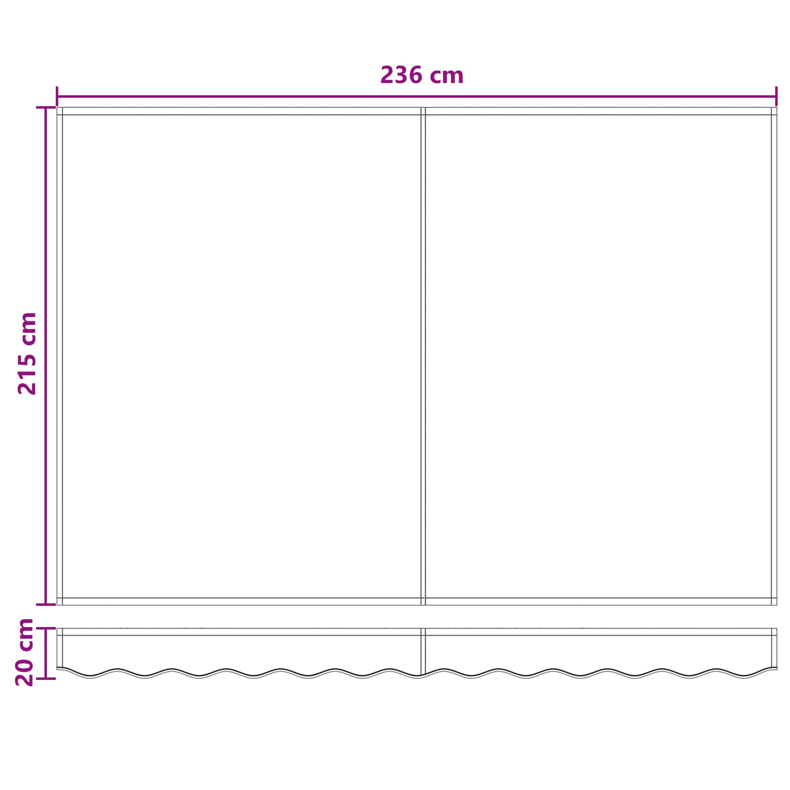 Inklapbaar Zonnescherm Zand 2,5 x 2 m Stof – afbeelding 10