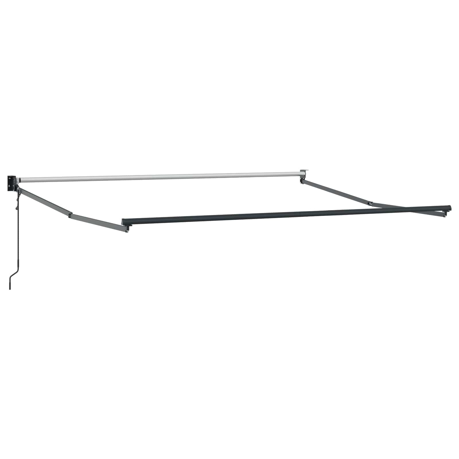 Uitschuifbare luifel Lichtgrijs en wit. 3,5 x 2 m – afbeelding 3