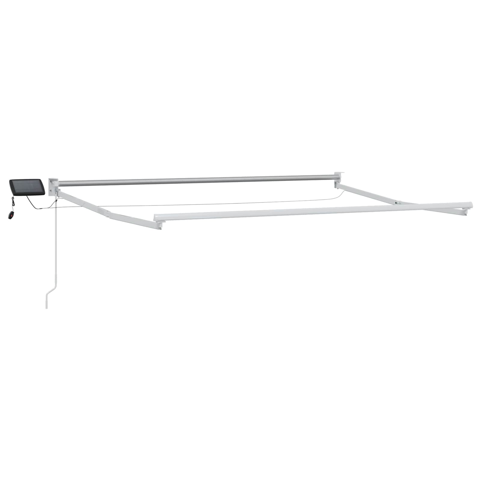 Handbediende luifel met LED's Lichtgrijs en wit. – afbeelding 4
