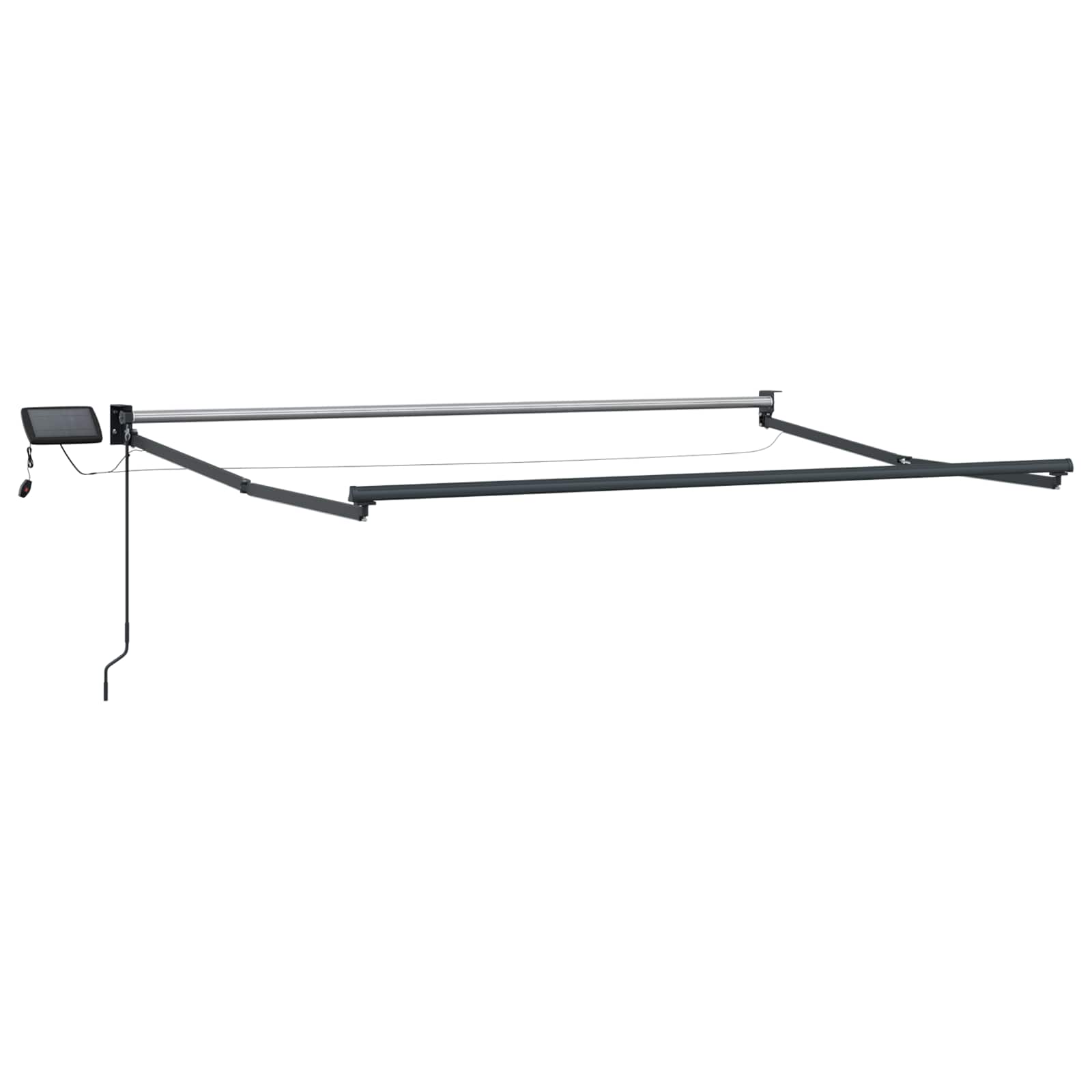 Handbediende luifel met LED's Lichtgrijs en wit. – afbeelding 4