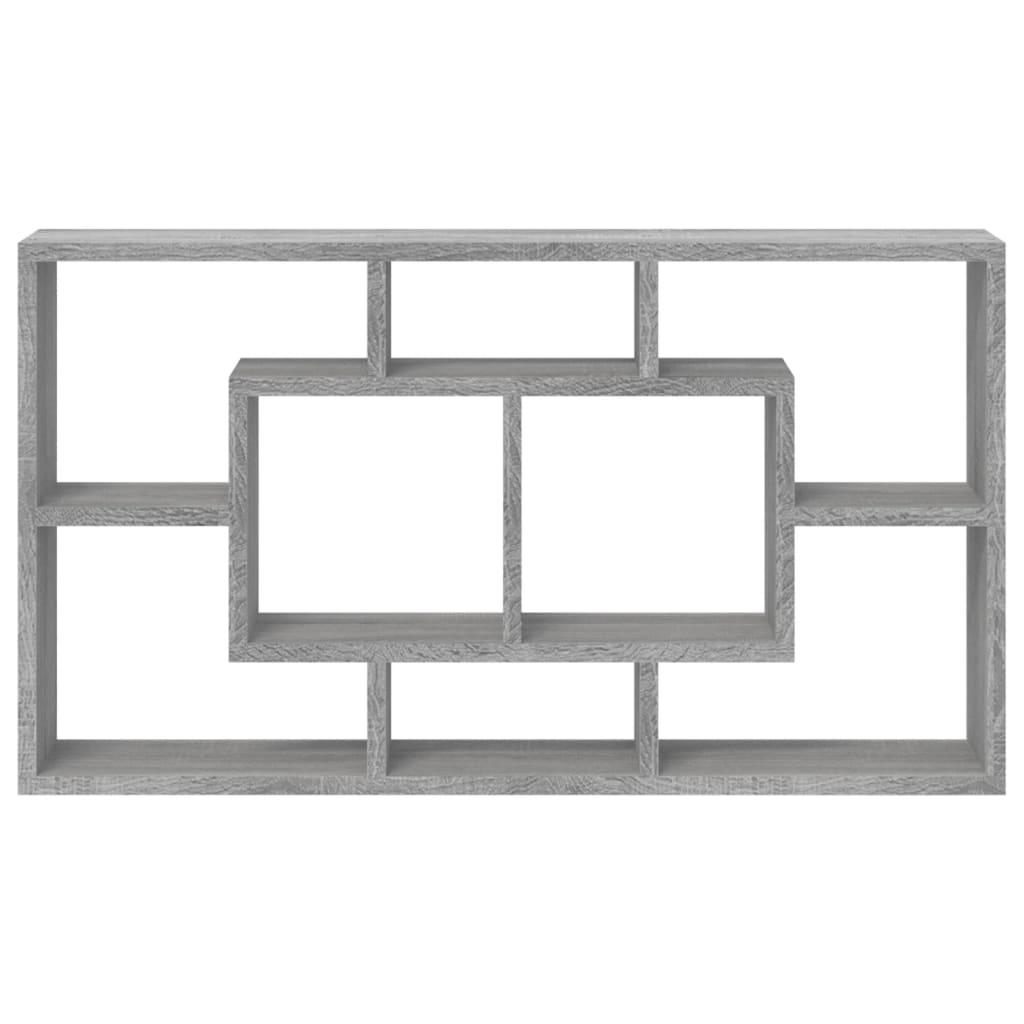 Wandschap 8 vakken grijs sonoma – afbeelding 4