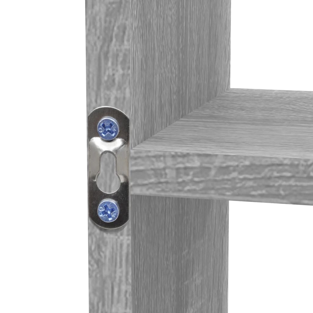 Wandschap 8 vakken grijs sonoma – afbeelding 6
