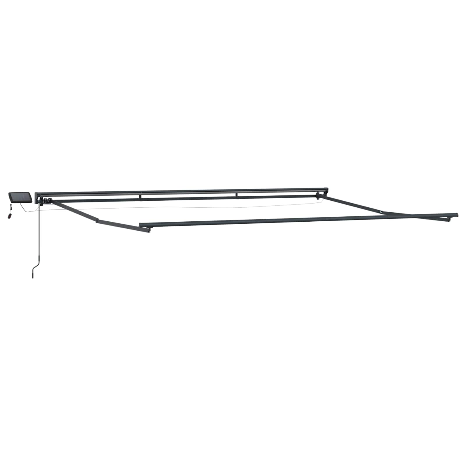 Handmatige Luifelhouder met LED's Zand 4 × 3,5 m – afbeelding 5