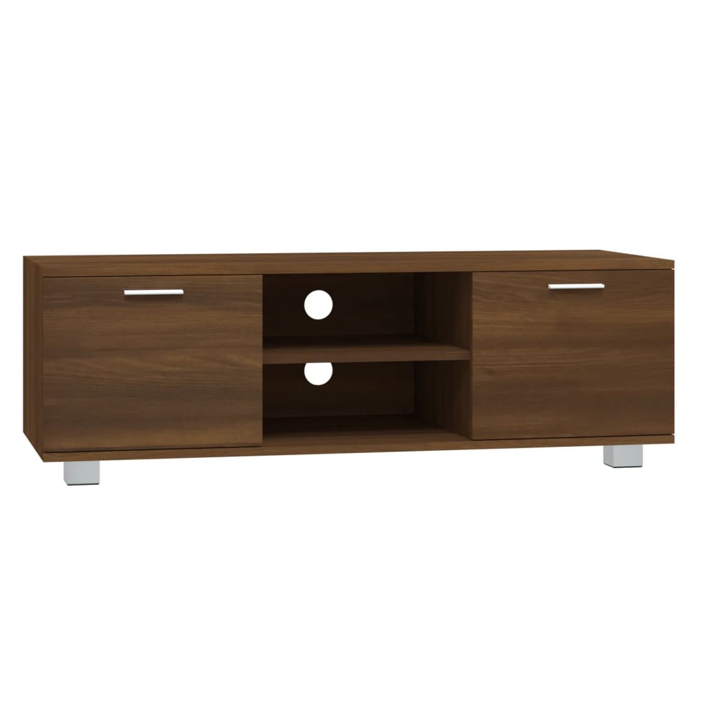Tv-meubel 120x40,5x35 cm bewerkt hout bruin eikenkleur – afbeelding 2