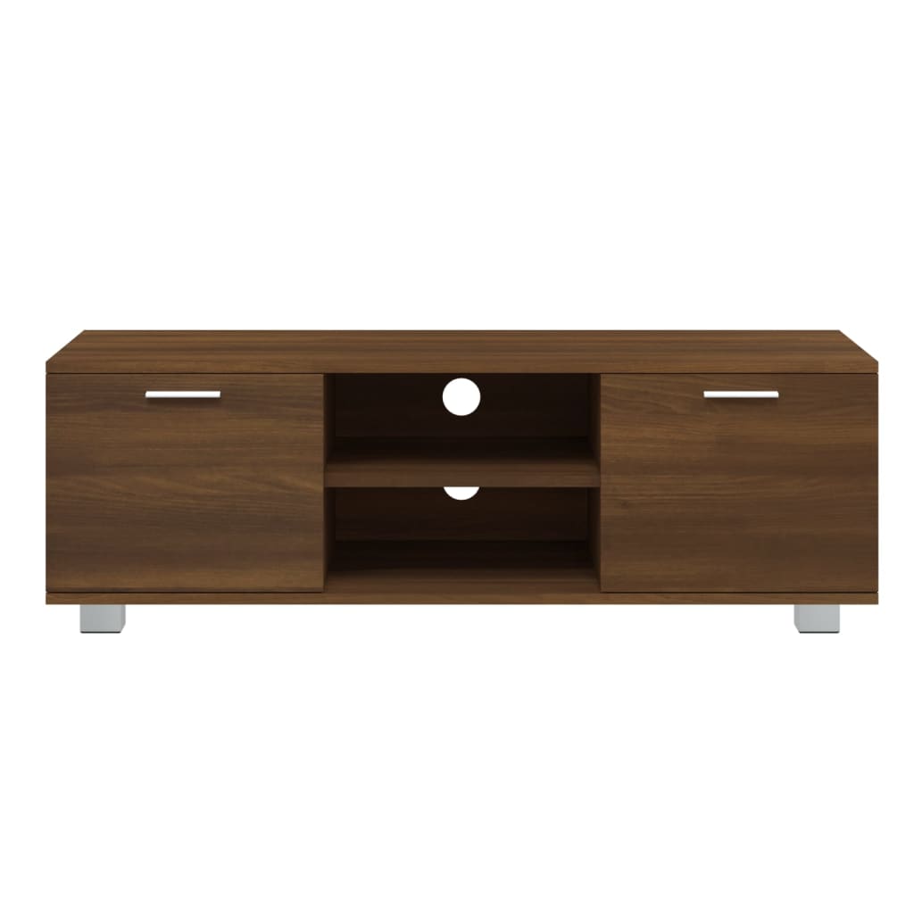 Tv-meubel 120x40,5x35 cm bewerkt hout bruin eikenkleur – afbeelding 4