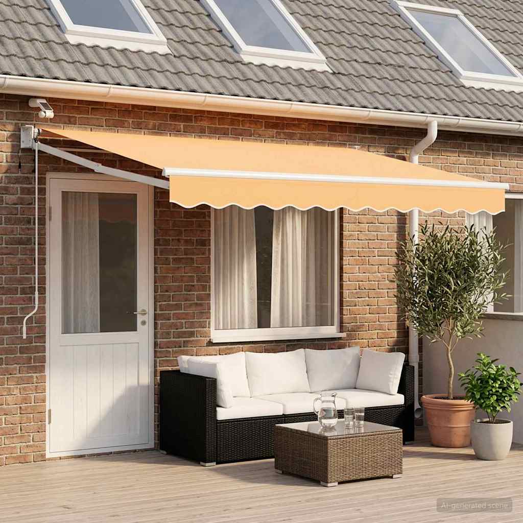 Elektrisch Uittrekbaar Zonnescherm Zand – afbeelding 3