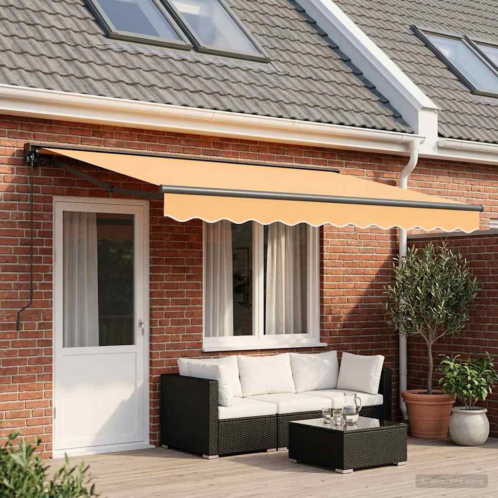 Handmatig uitschuifbare luifel Zand 5 × 3,5 m